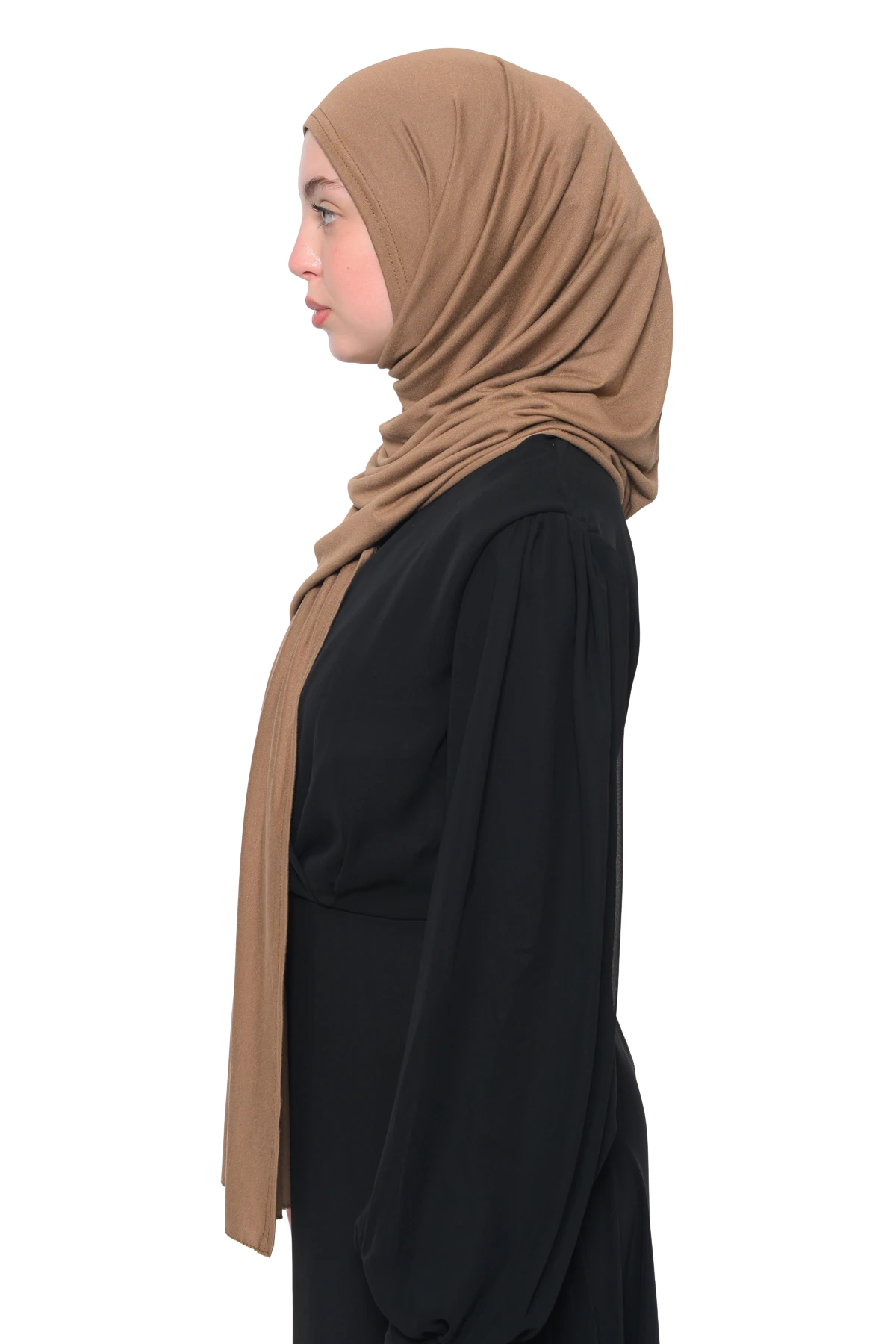 Hazır Pratik Geçmeli Lüks Organik Düz Penye Şal Eşit Hizalı