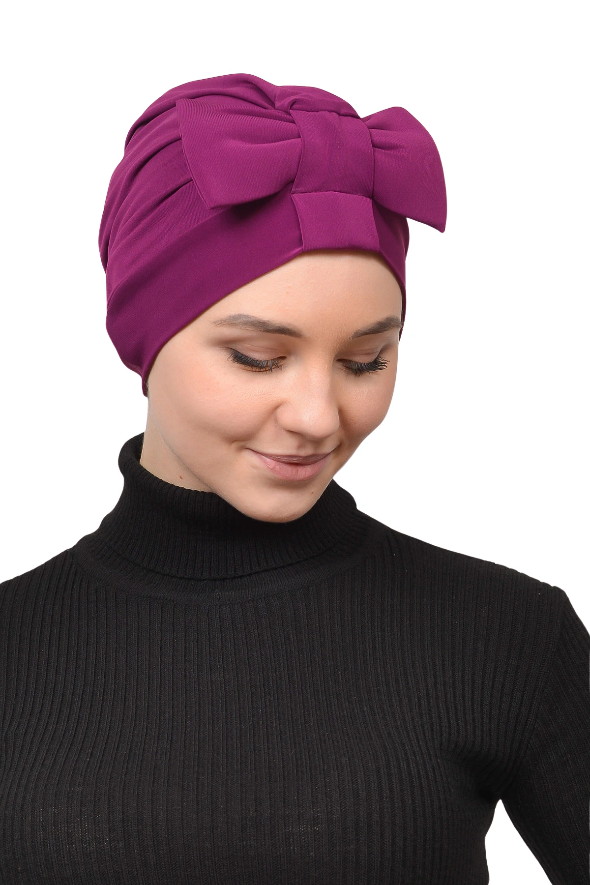 Fiyonklu Çift Yönlü Çapraz Tesettür Bone