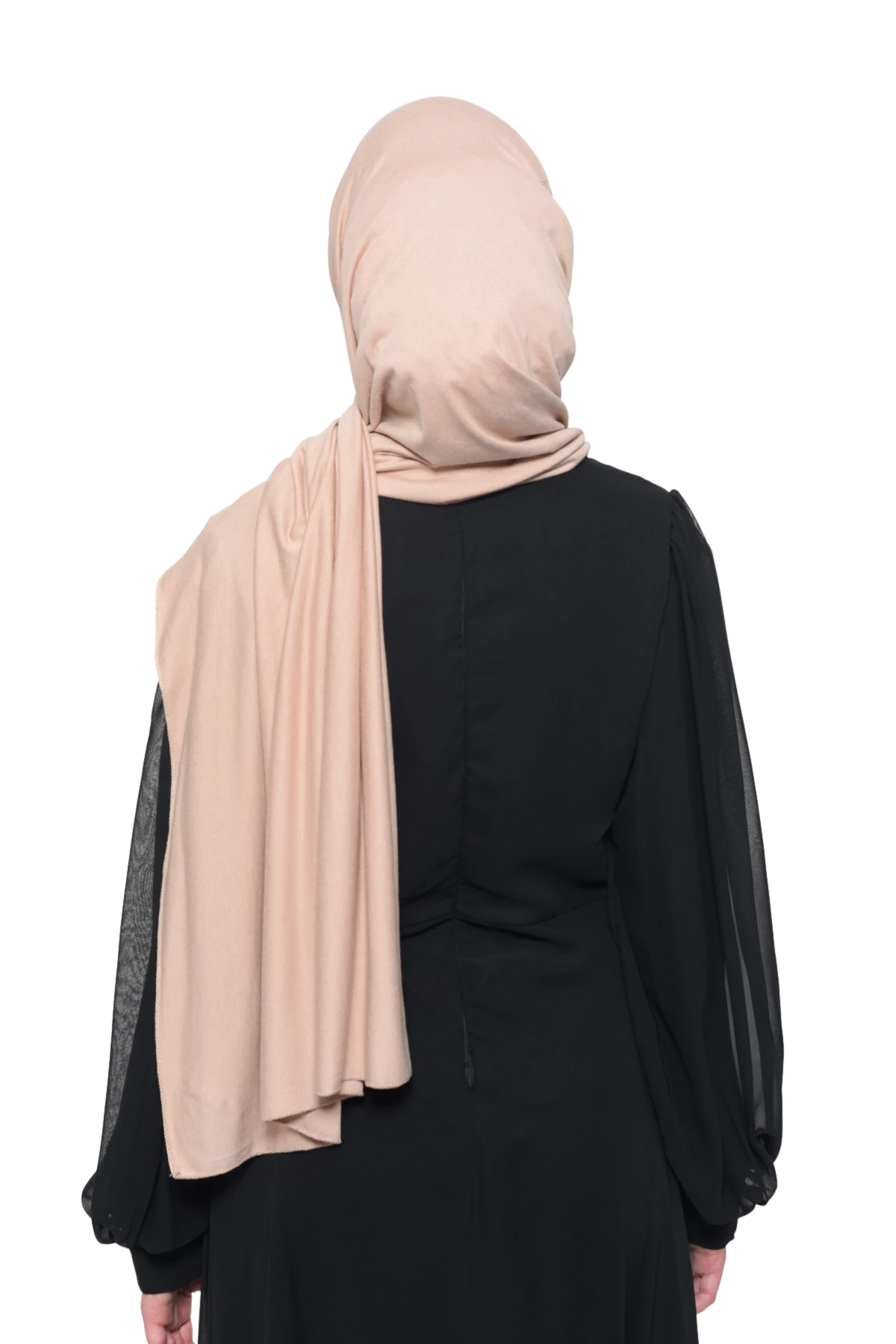 Hazır Pratik Geçmeli Lüks Organik Düz Penye Şal Eşit Hizalı