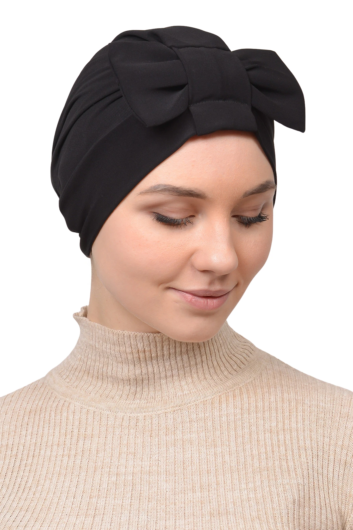 Fiyonklu Çift Yönlü Çapraz Tesettür Bone