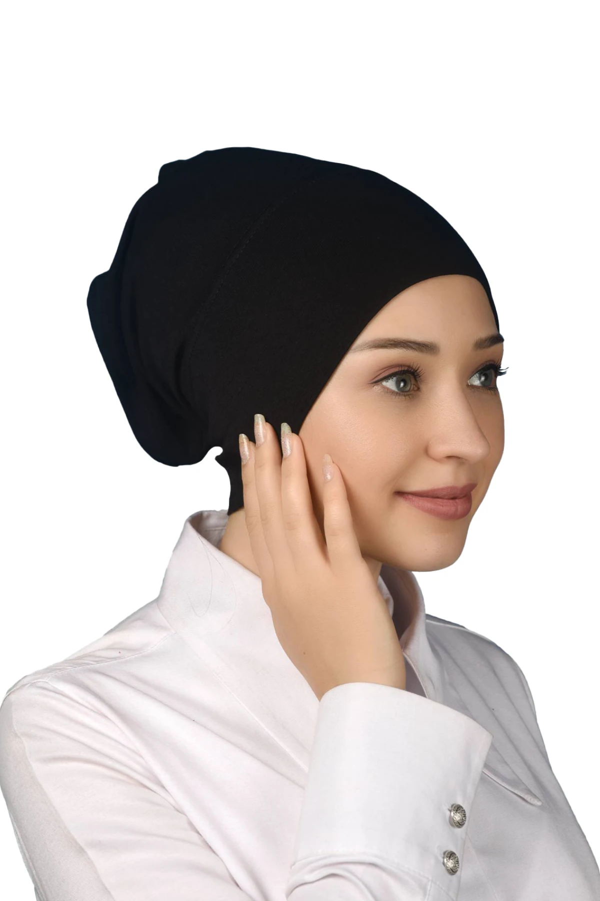 Instant Practical Snap-On Long Hijab Bonnet