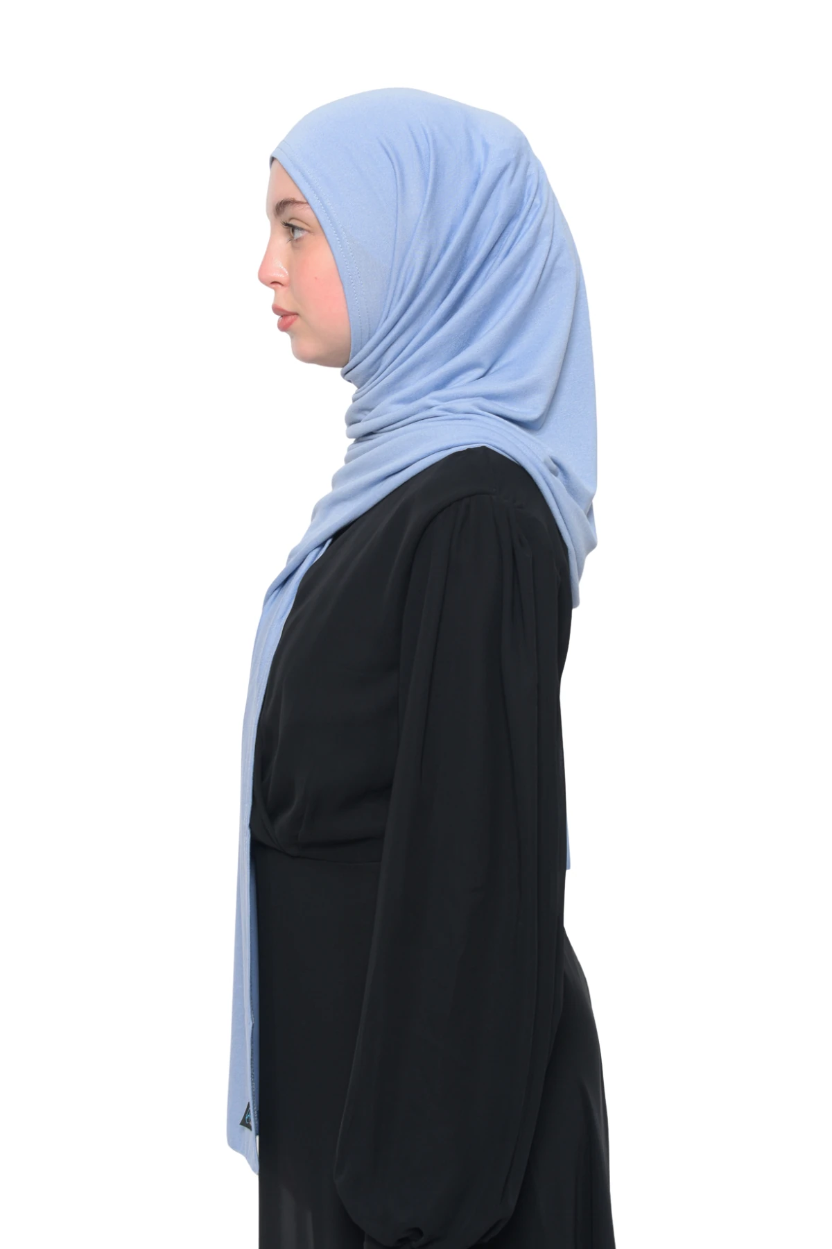 Hazır Pratik Geçmeli Lüks Organik Düz Penye Şal Eşit Hizalı