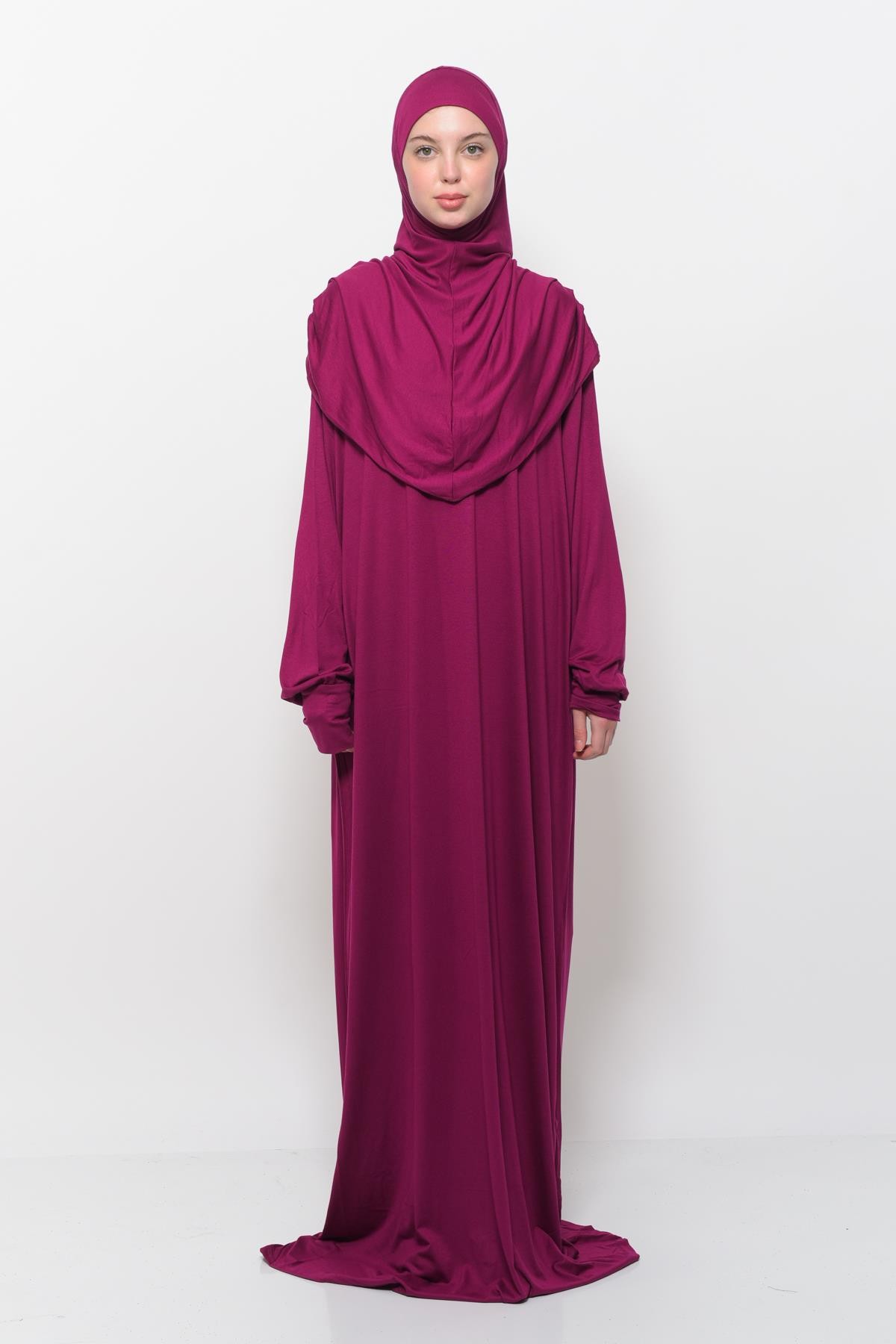 One-Piece Organic Cotton Hijab Prayer Dress 