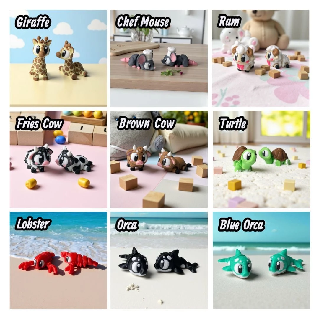 Twiggel 20’li - süpriz oyuncaklar - 3D baskı