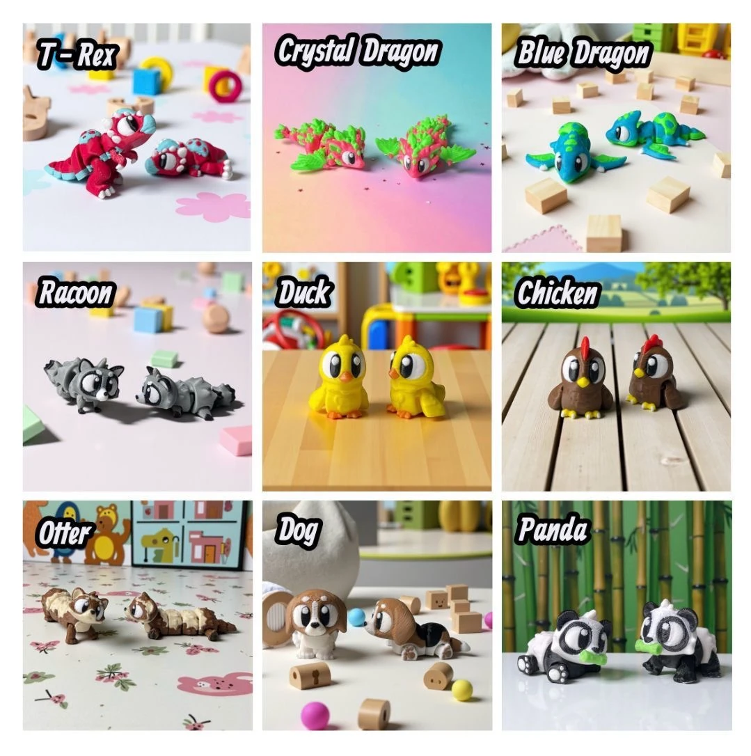 Twiggel 25’li - süpriz oyuncaklar - 3D baskı