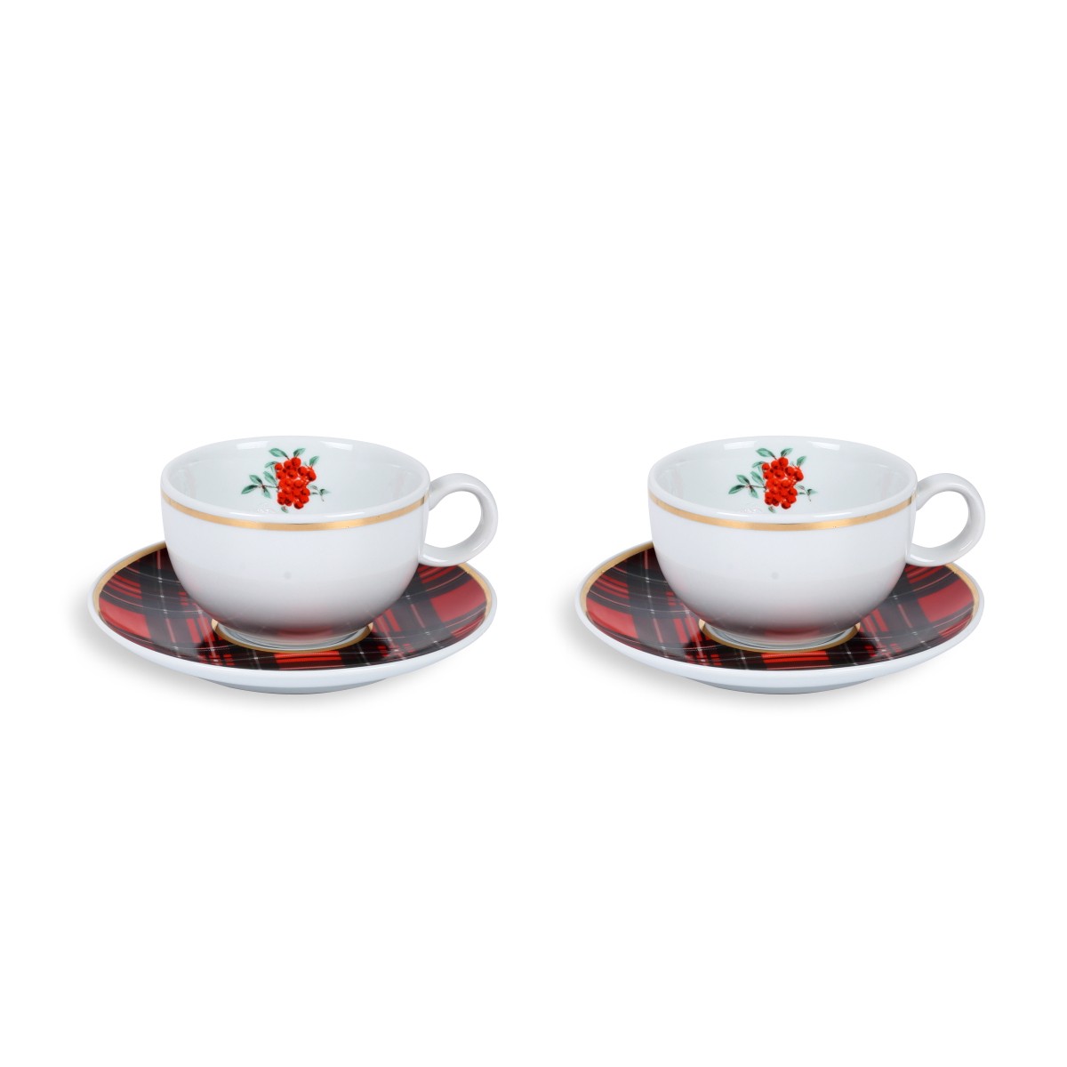 Red Berry Collection 2'li Çay fincanı Seti / Hediye Kutulu