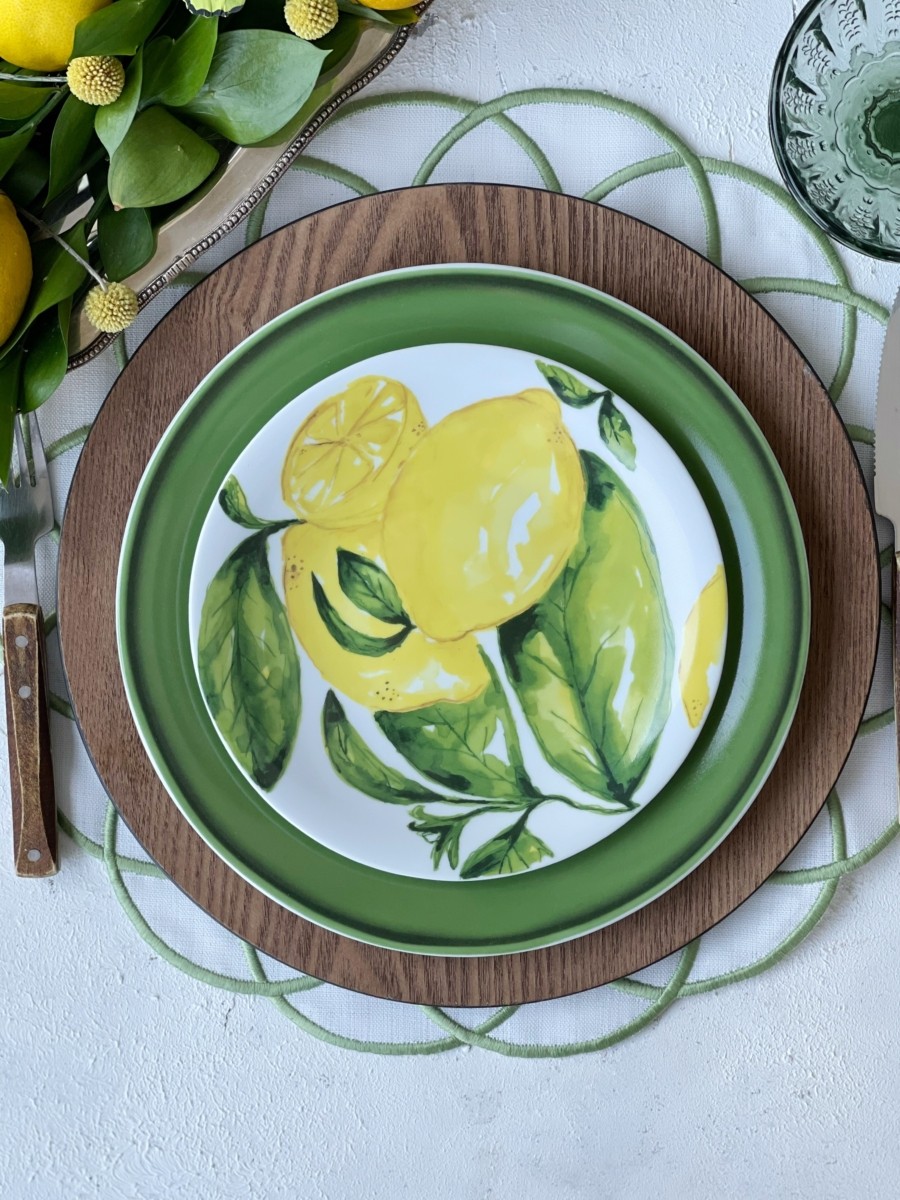 Citrus Collection Porselen Tatlı Tabağı