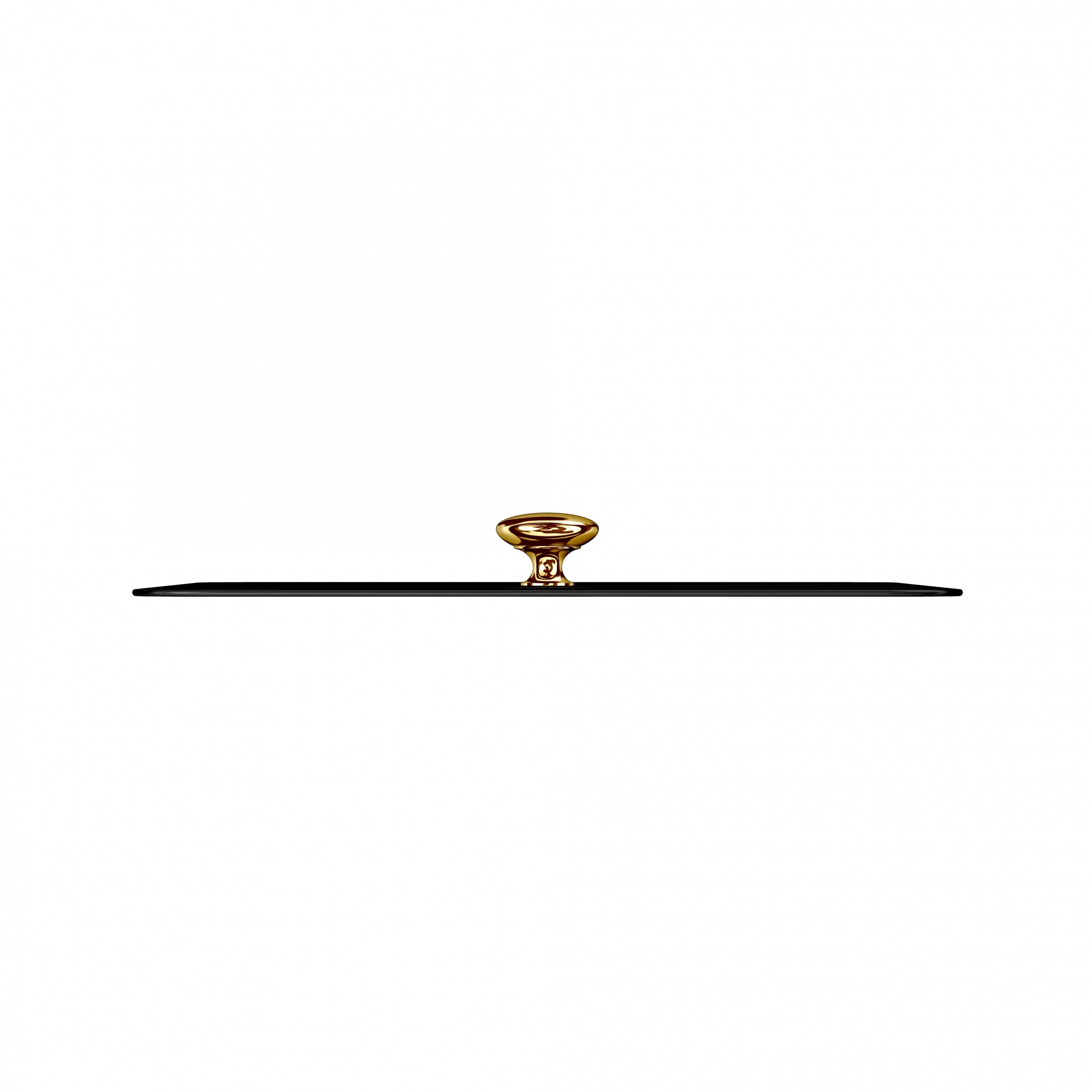 Siyah Parlak Gold Logolu Kağıtlık Kapağı M-674LN