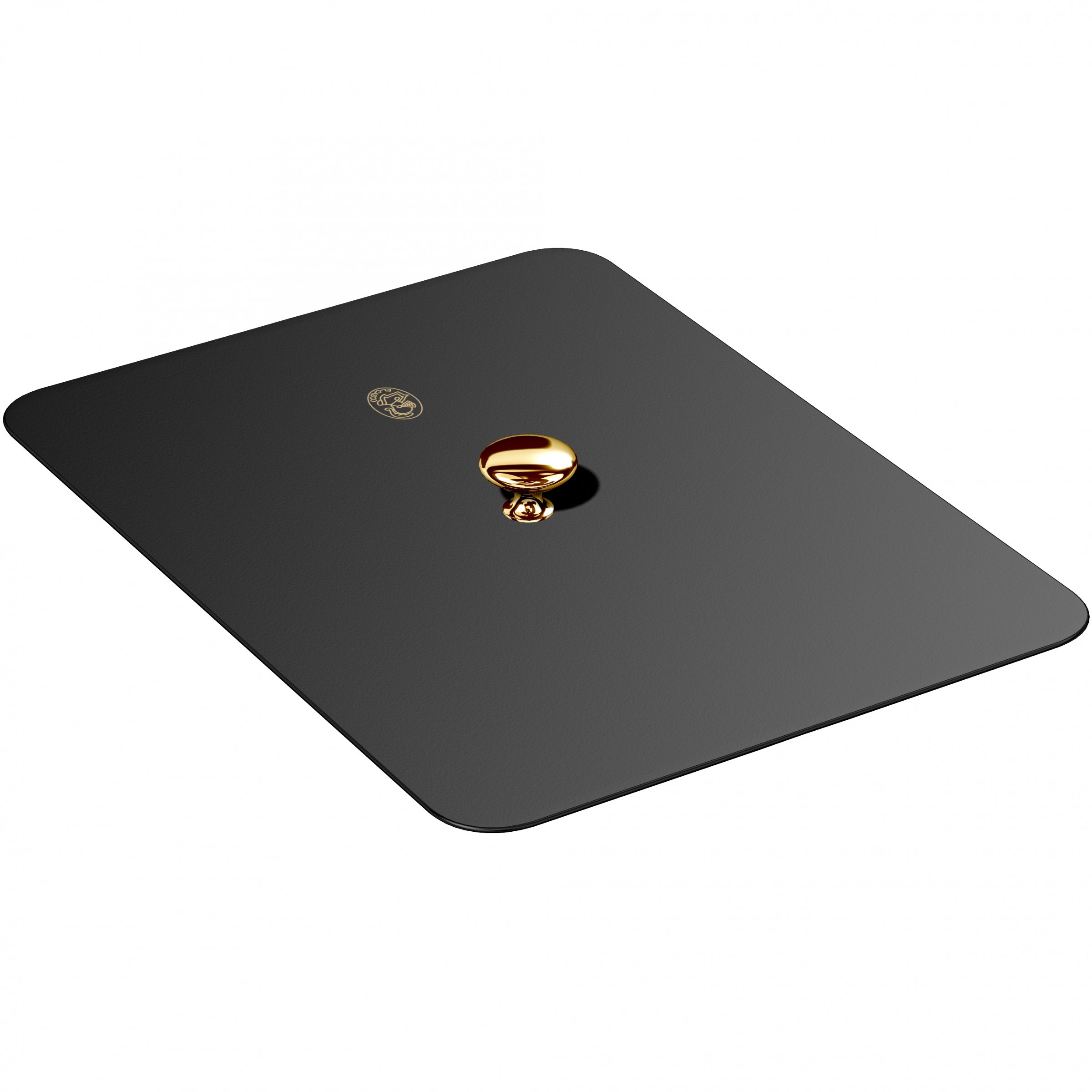 Siyah Parlak Gold Logolu Kağıtlık Kapağı M-674LN