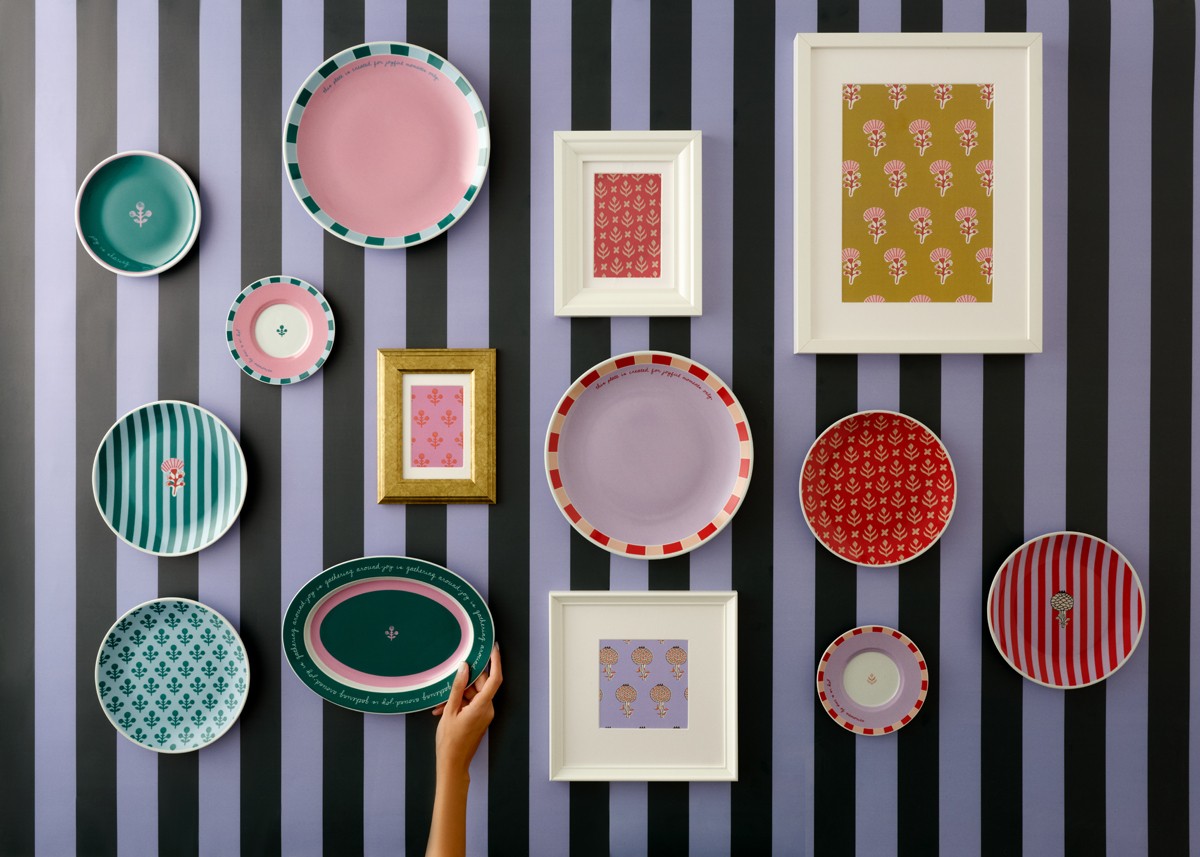 Joy Collection Feast Stripes Tatlı Tabağı