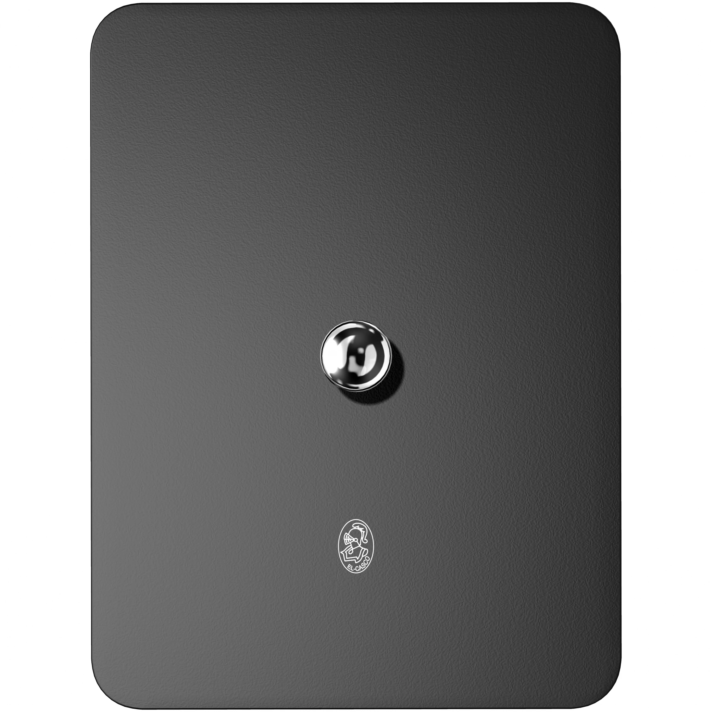 Siyah Parlak Krom Logolu Kağıtlık Kapağı M-674CN