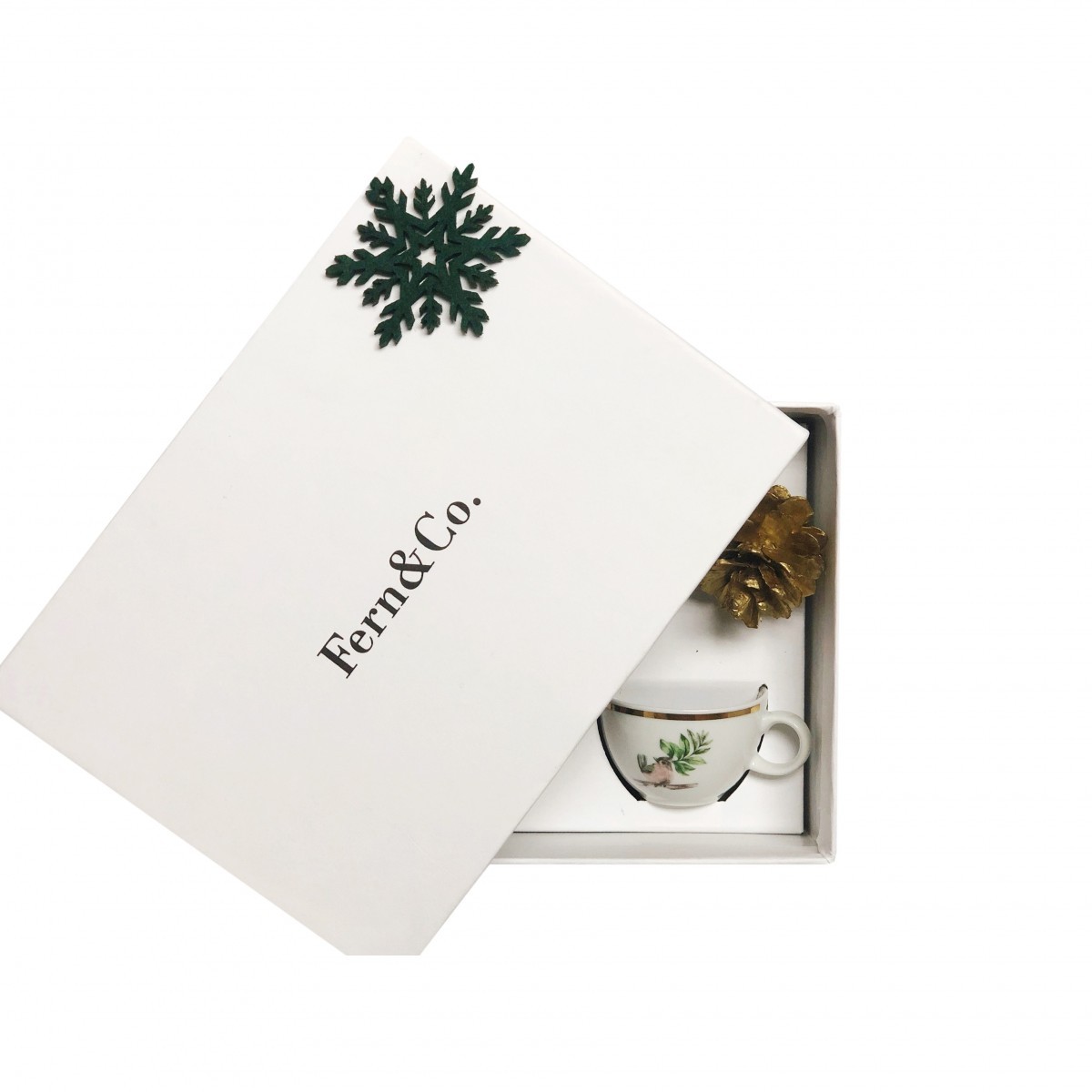 Wintertale Collection Porselen 2'li Türk Kahvesi Seti / Hediye Kutulu