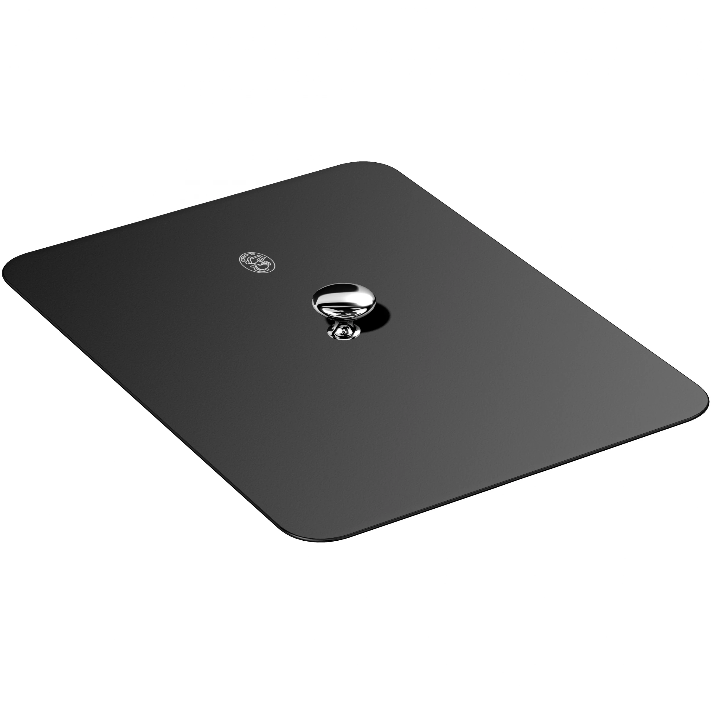 Siyah Parlak Krom Logolu Kağıtlık Kapağı M-674CN