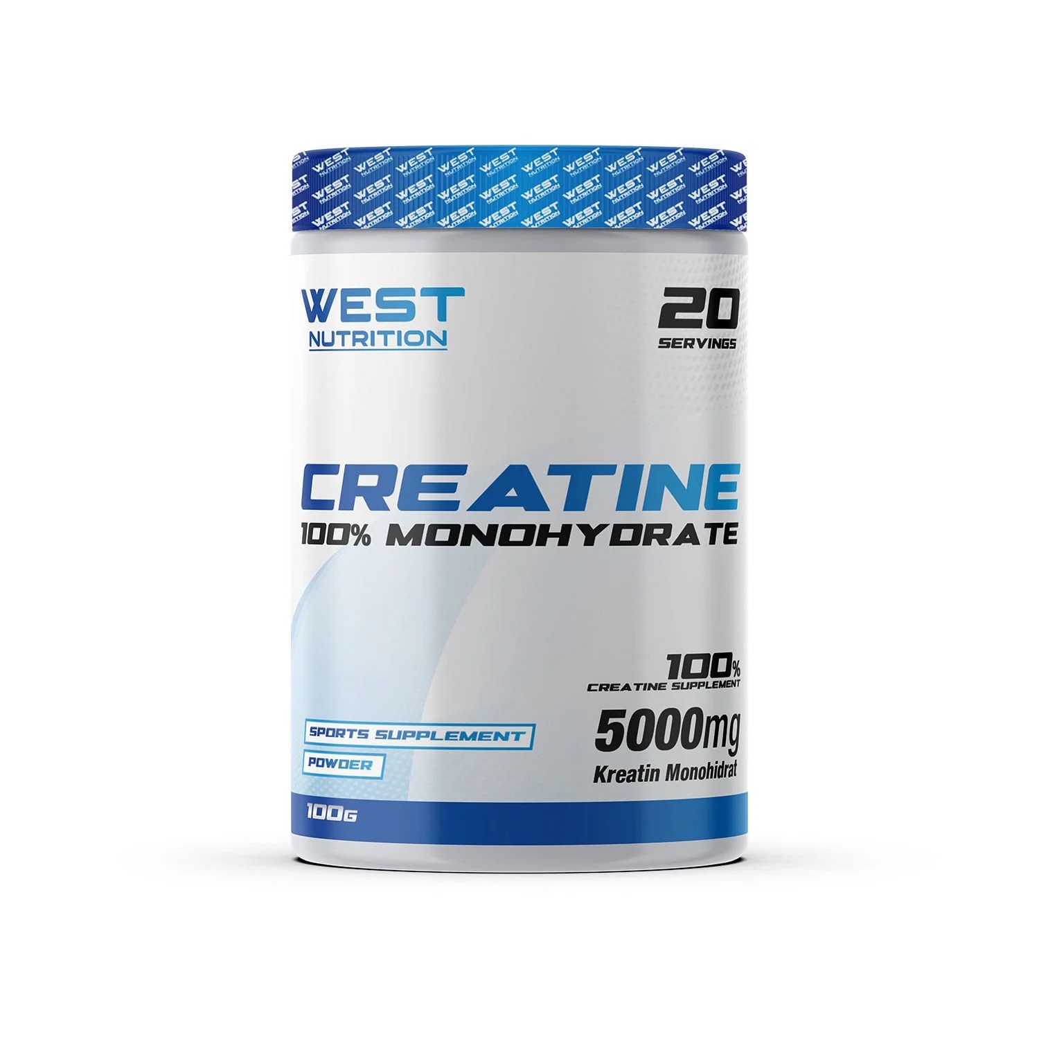 West Nutrition - Kreatin Monohidrat 100 gr 20 Servis Aromasız