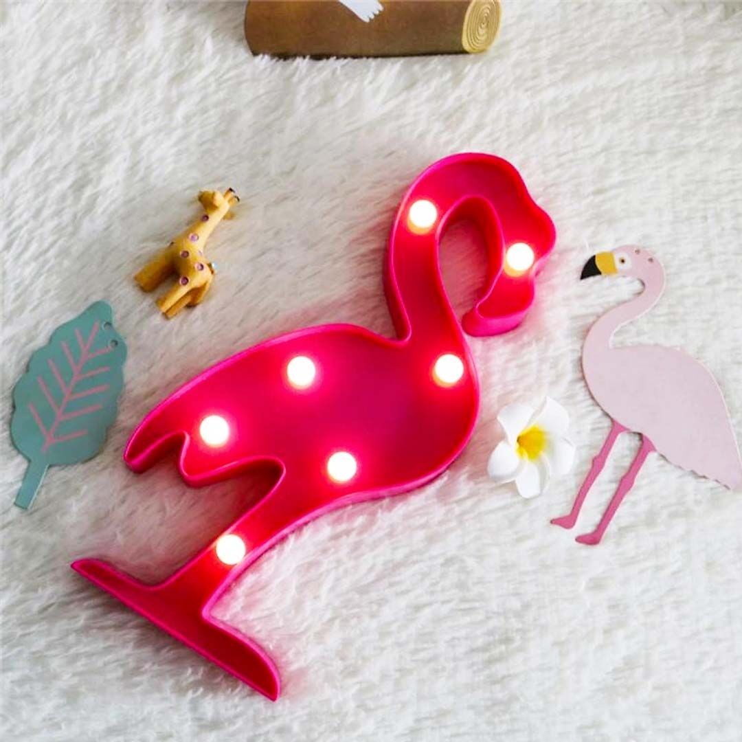 Flamingo - Led Işıklı Dekoratif Gece Lambası