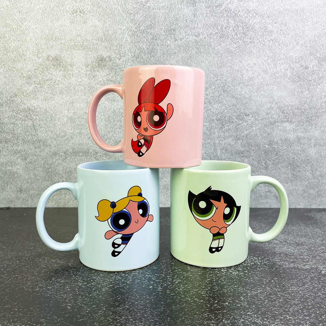 Powerpuff Girls 3'lü Kupa Bardak ve Altlık Seti