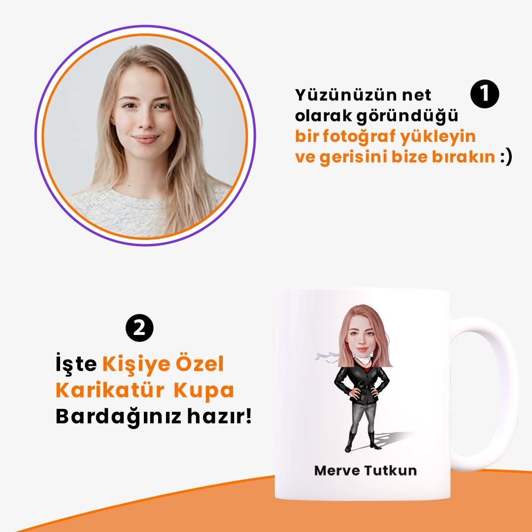 Kişiye Özel Karikatür Kupa Bardak