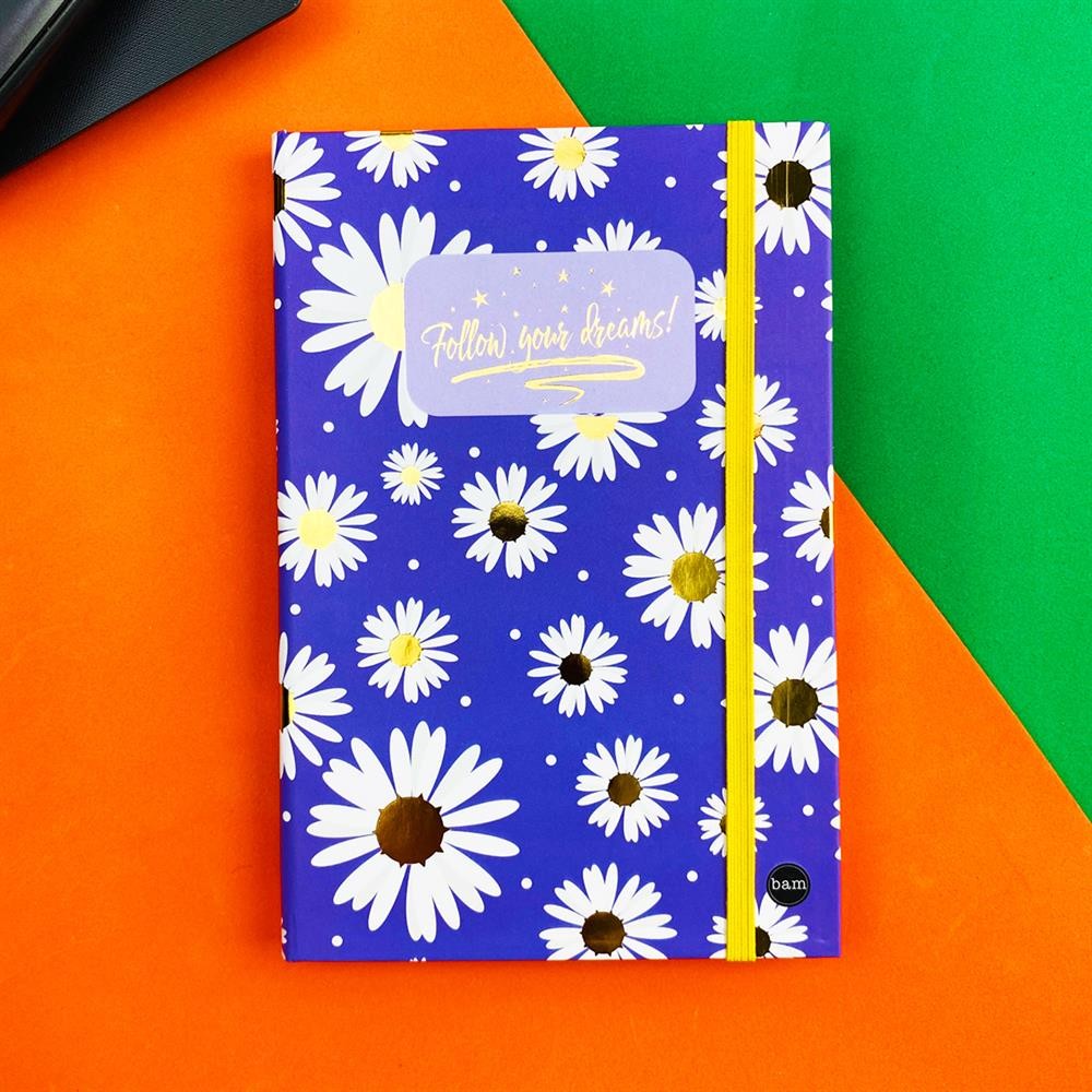 Follow Your Dreams Tasarımlı Lastikli Defter