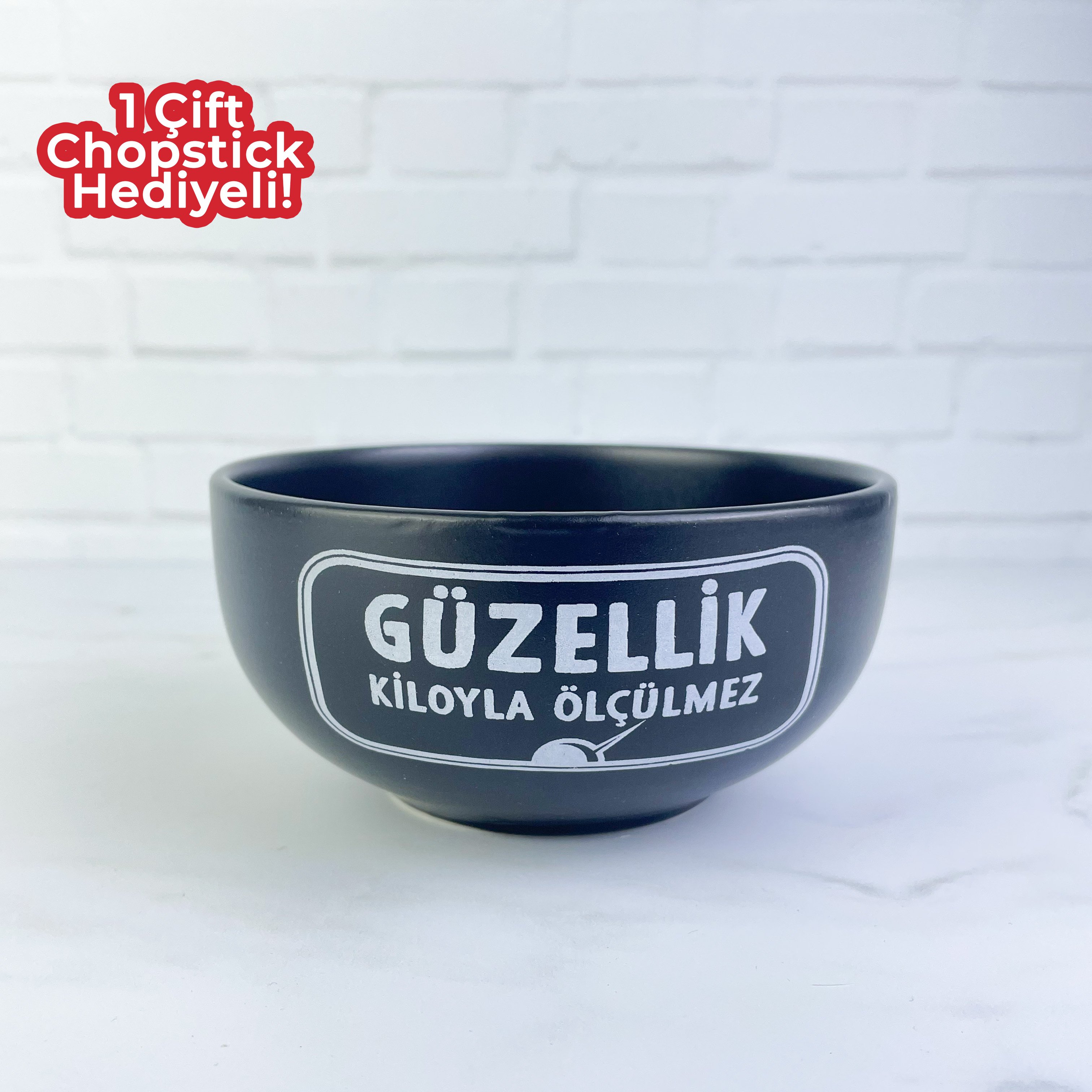 Güzellik Kiloyla Ölçülmez Tasarımlı Kase