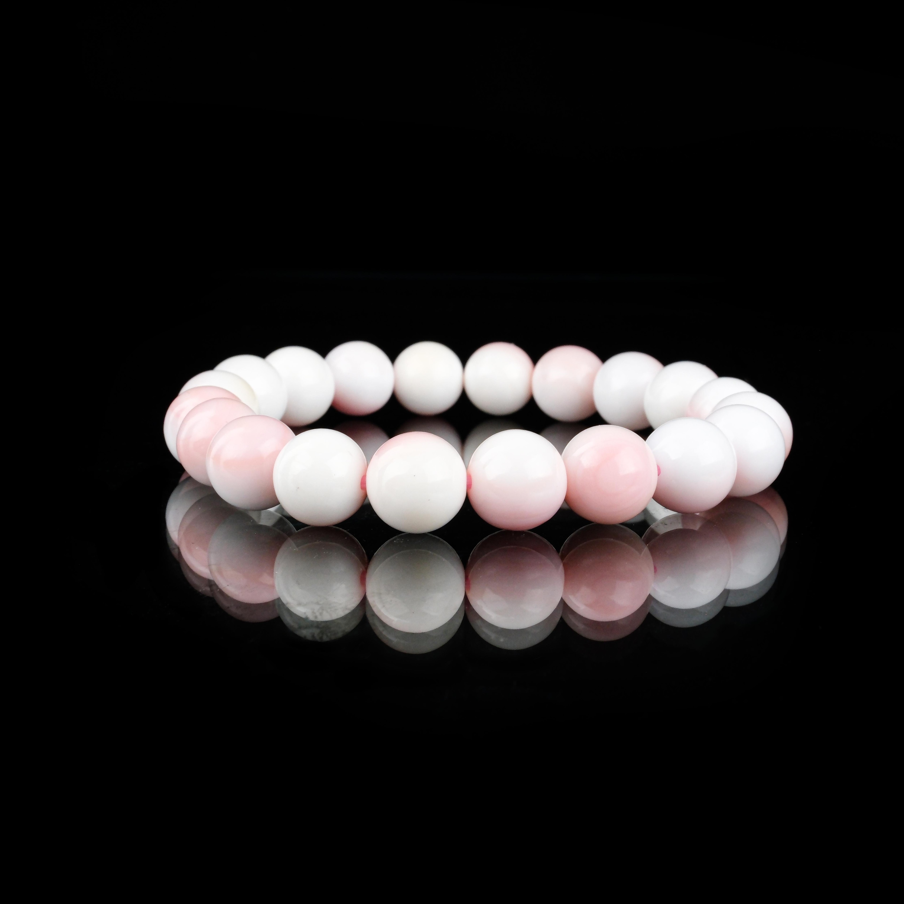 PEMBE OPAL DOĞAL TAŞ ÖZEL SERİ BİLEKLİK