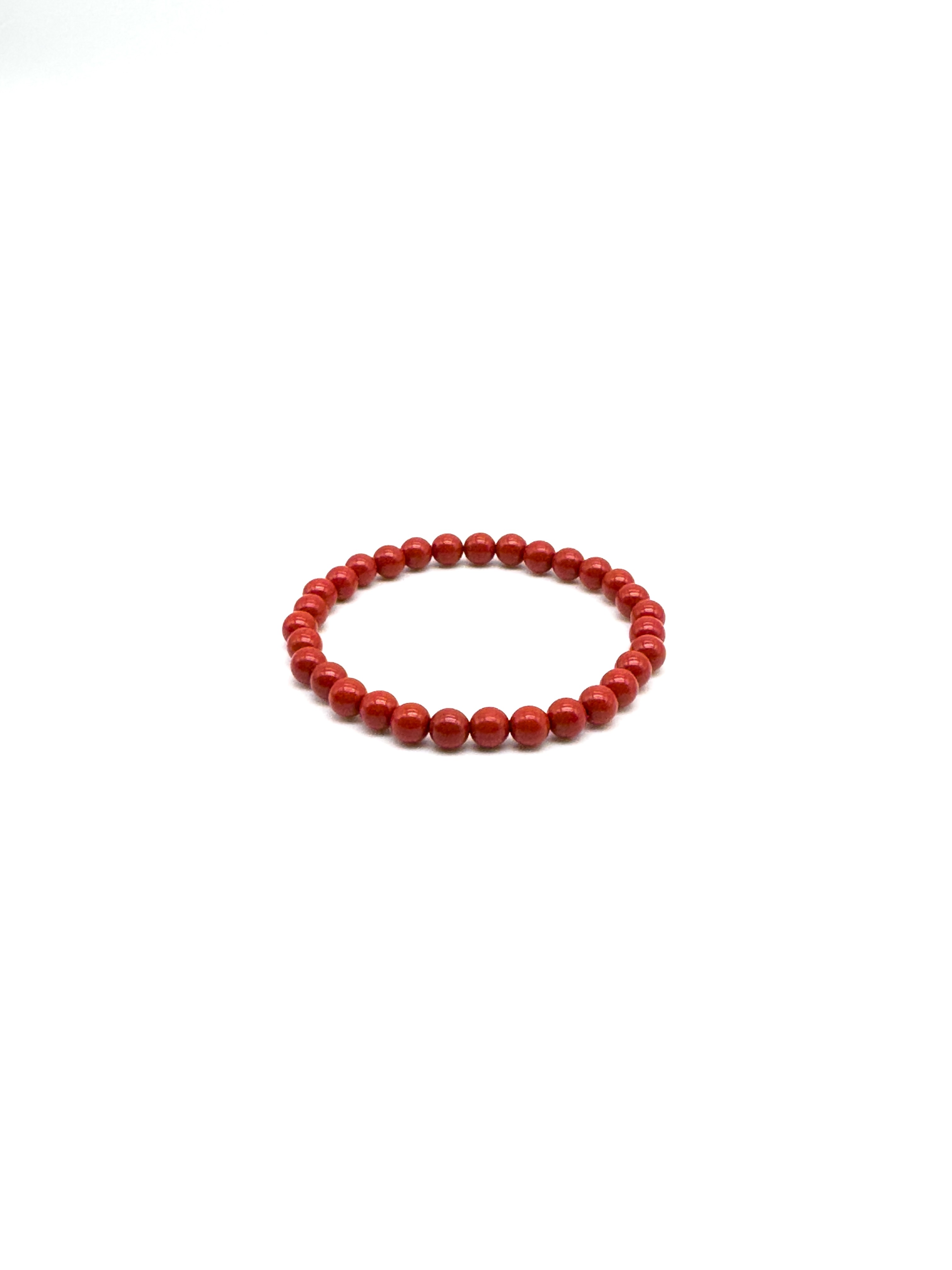 Cinnabar Doğal Taş Bileklik (6mm)
