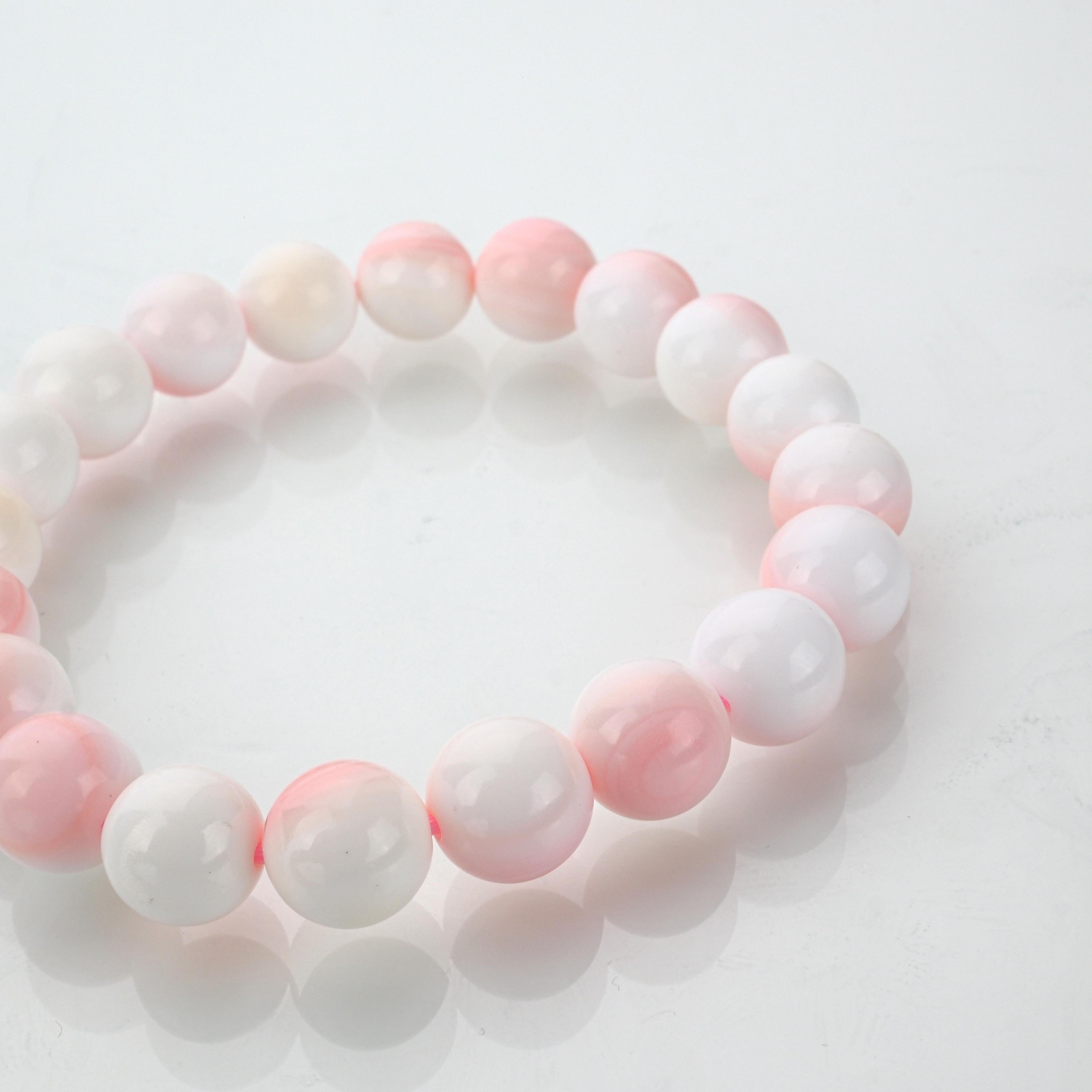 PEMBE OPAL DOĞAL TAŞ ÖZEL SERİ BİLEKLİK