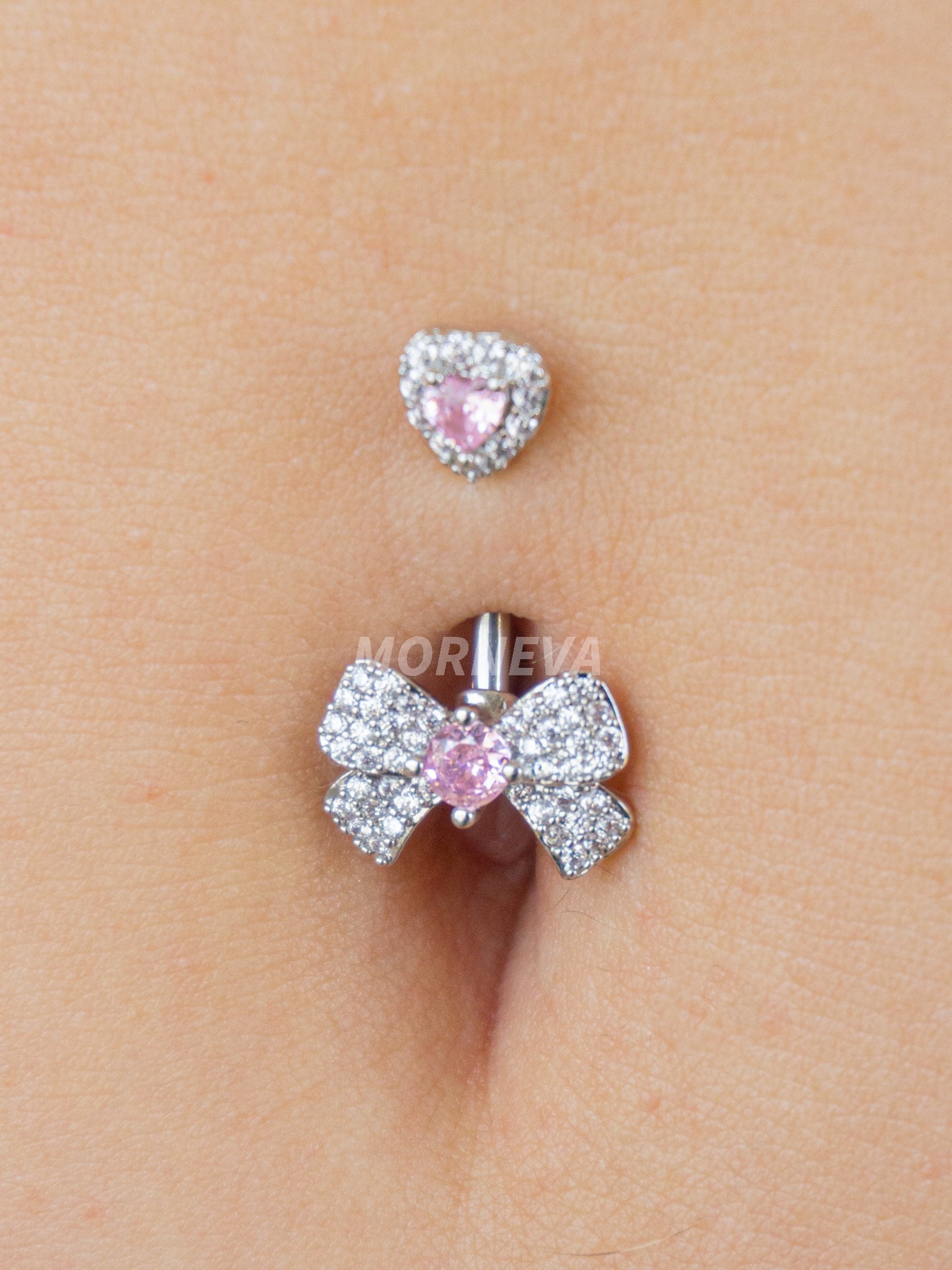 Taşlı Fiyonk Göbek Belly Piercingi 
