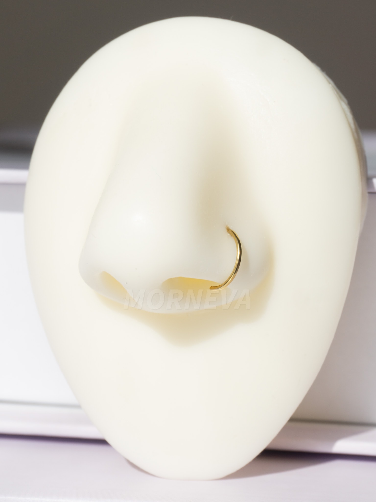 Cerrahi Çelik D Şekilli Yarım Halka Hızma Piercingi (2 Adet)