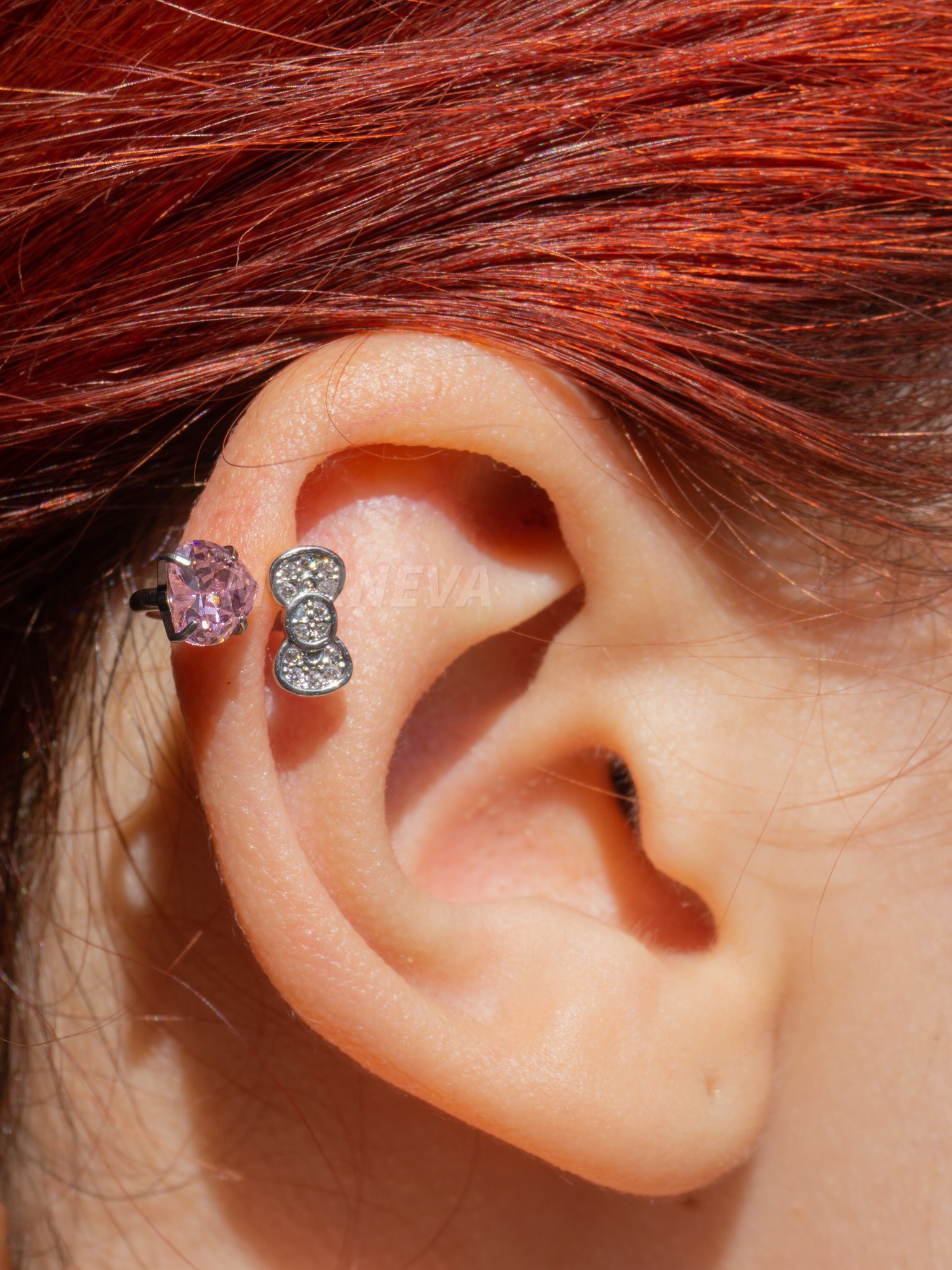 Hello Kitty Çelik Helix Piercingi Küpe (1 Adet)