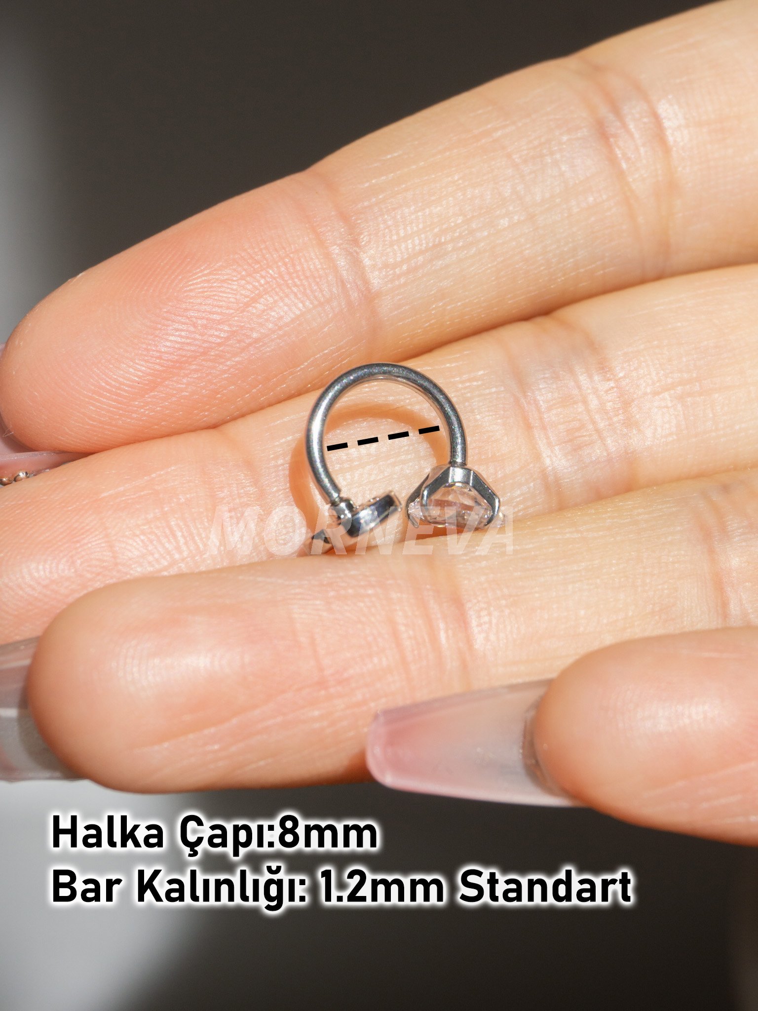 Hello Kitty Çelik Helix Piercingi Küpe (1 Adet)