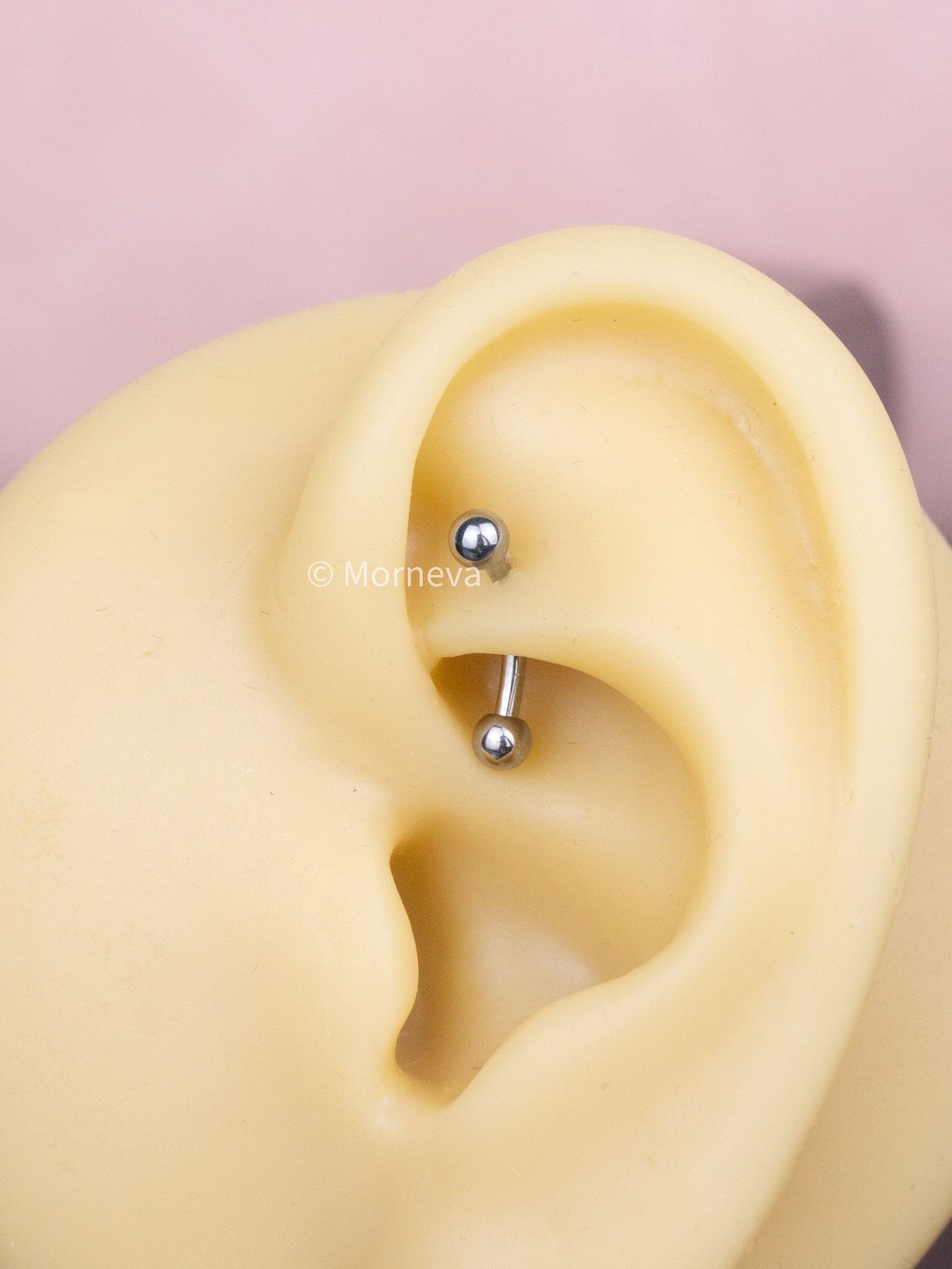 Titanyum Basic Banana Kaş Daith Piercingi 8mm ( 1 adet )