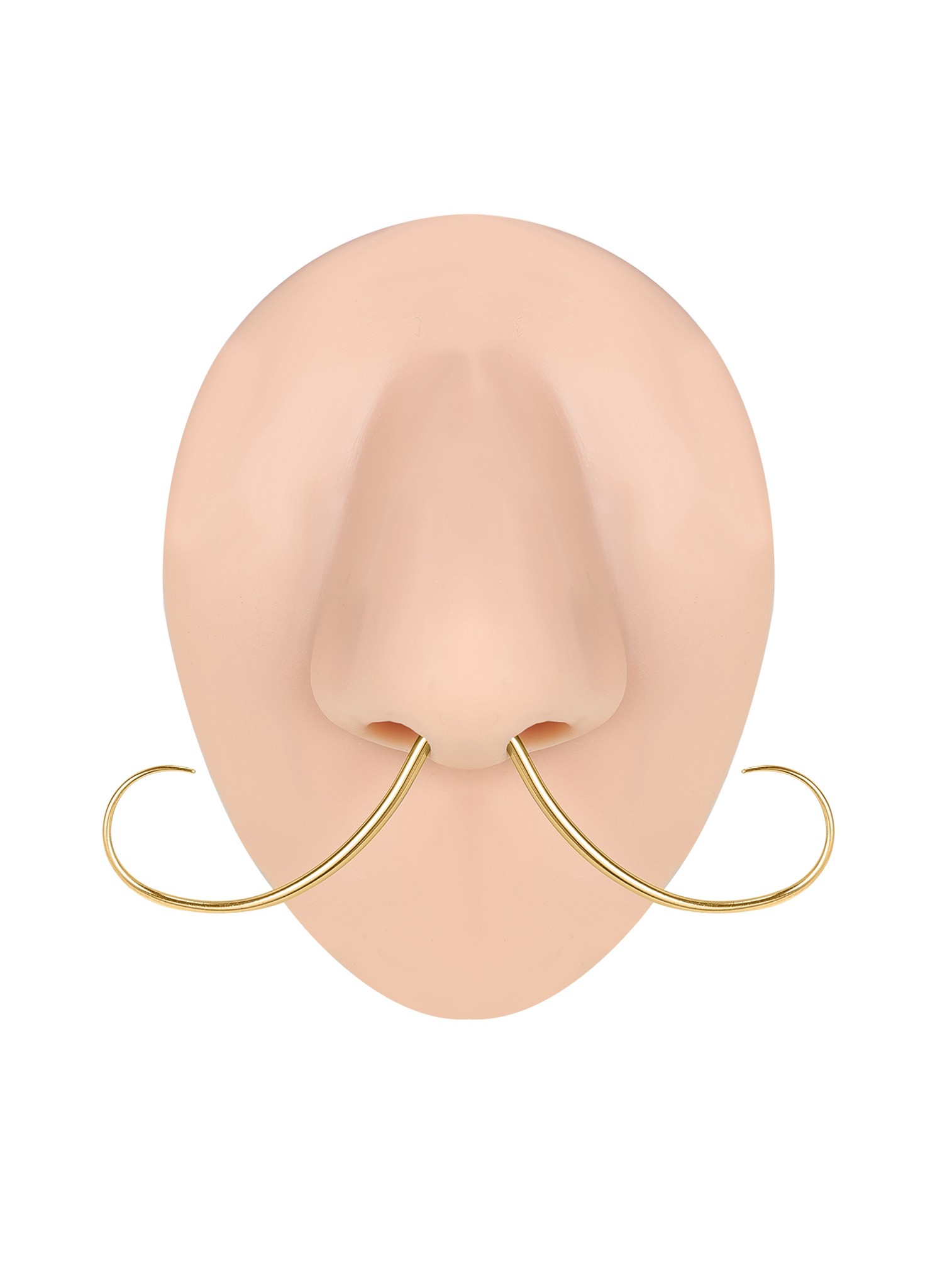 Cerrahi Çelik Bıyık Septum Burun Piercingi