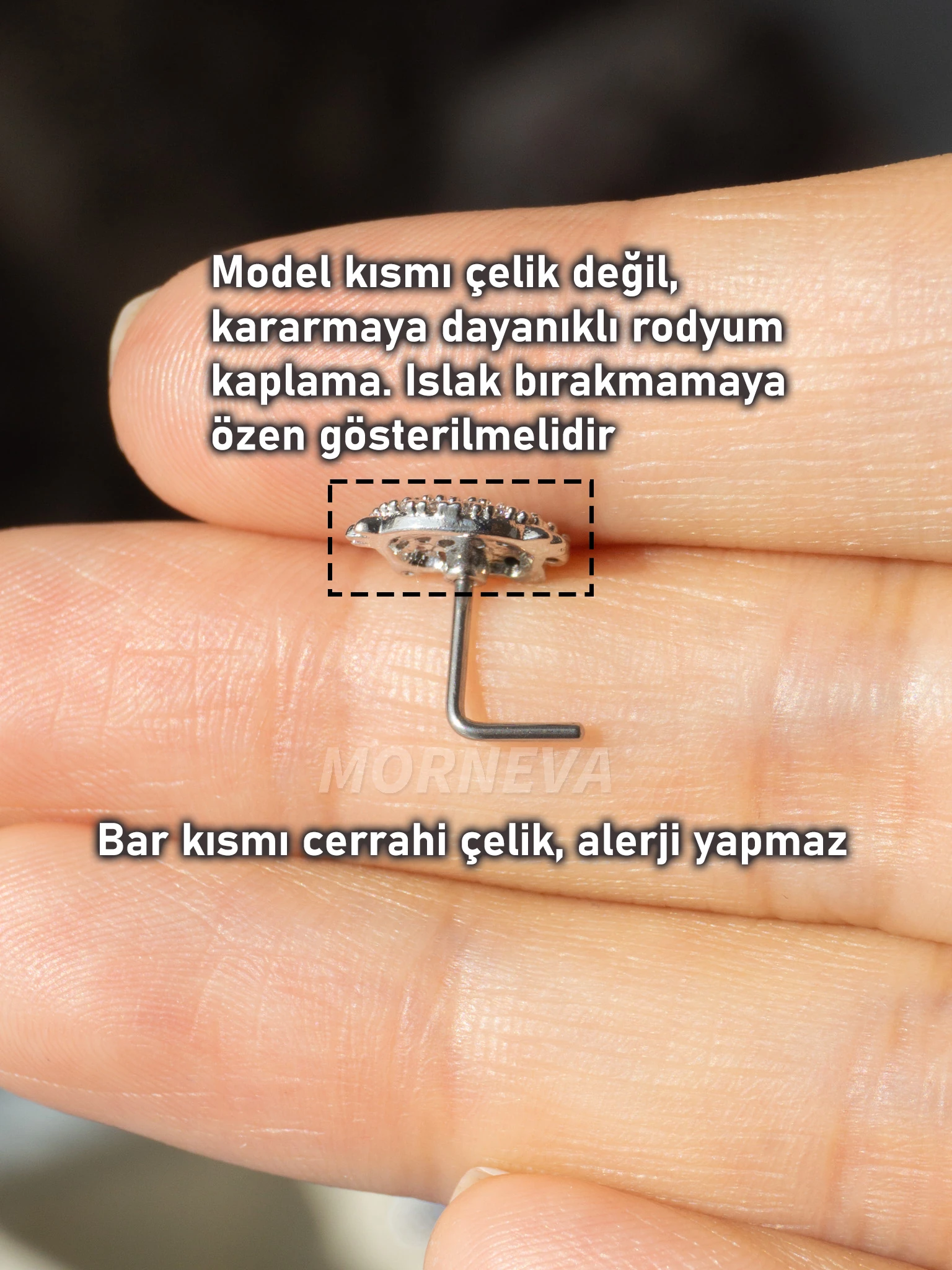 Hello Kitty Hızma Burun Piercingi (1 Adet)