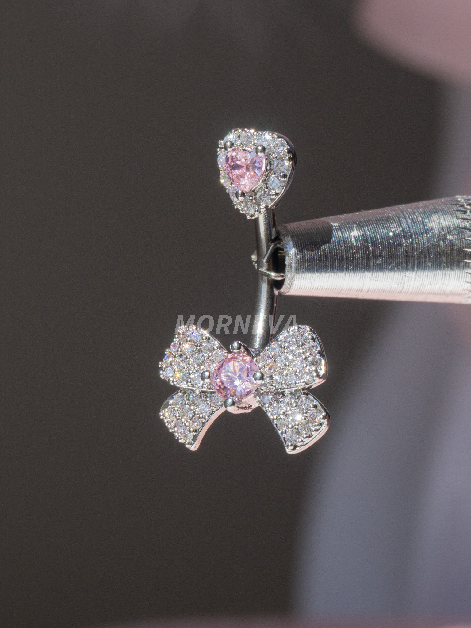 Taşlı Fiyonk Göbek Belly Piercingi 