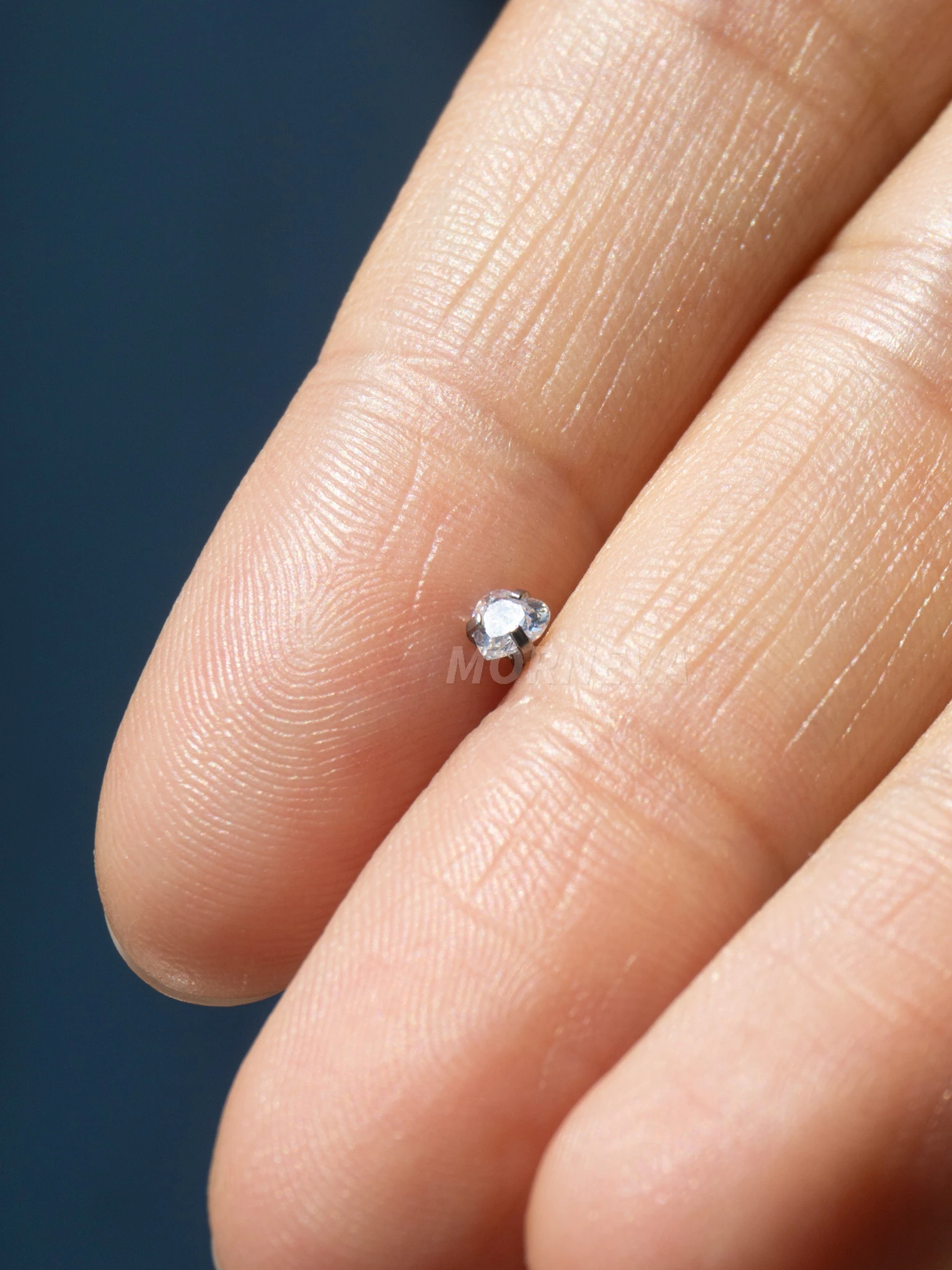 Titanyum | Kalp,Yıldız,Daire Taşlı Spiral Kancalı Burun Piercingi Hızma Set - Kalp