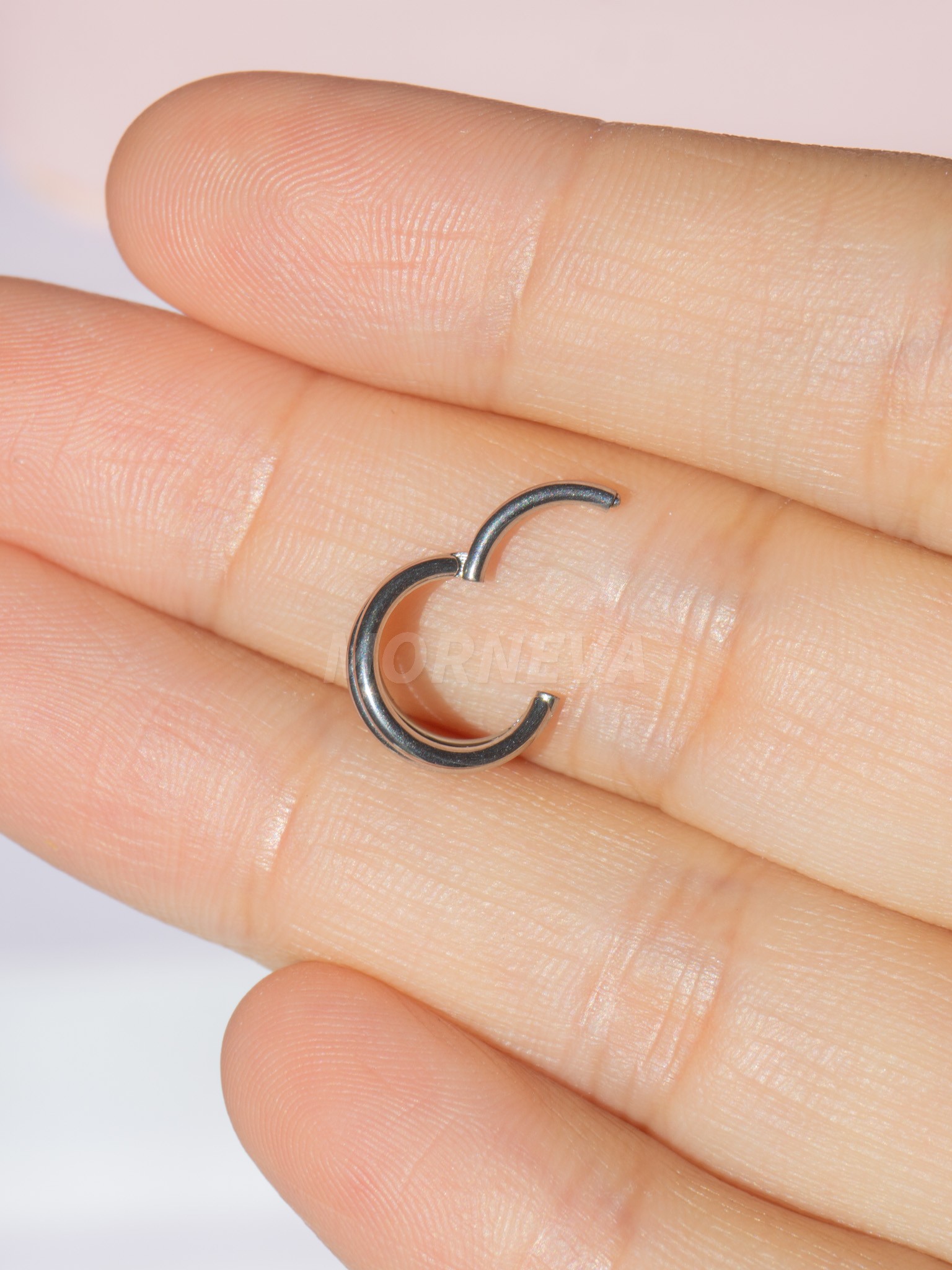 Cerrahi Çelik Tek Delikte Üçlü Görünüm Halka Helix Daith Septum Piercingi (1 Adet)