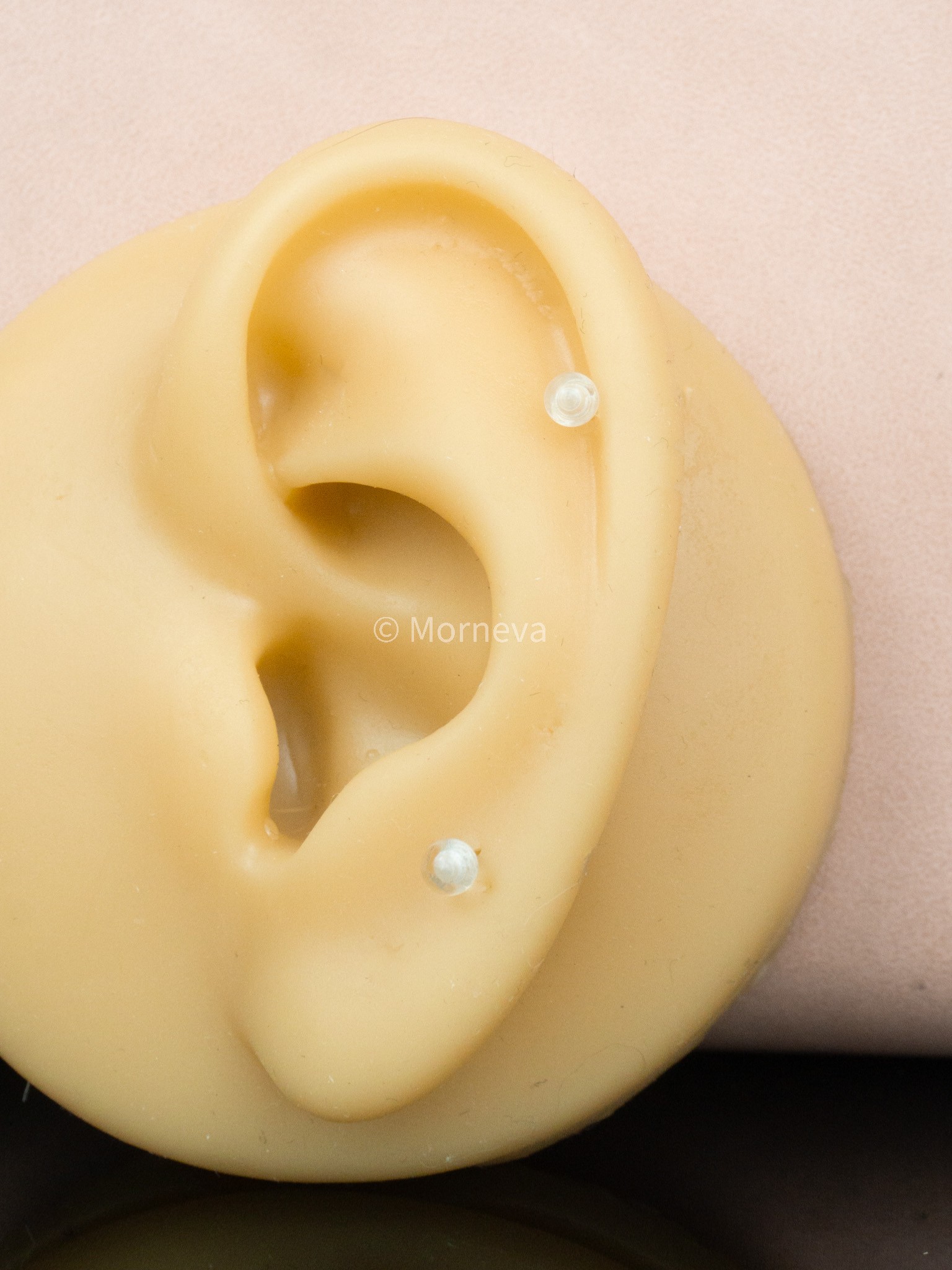 Antialerjik Bioplast Tragus Helix Conch Labret Dudak Kulak Piercingi Silikon Şeffaf Küpe (3 Adet)