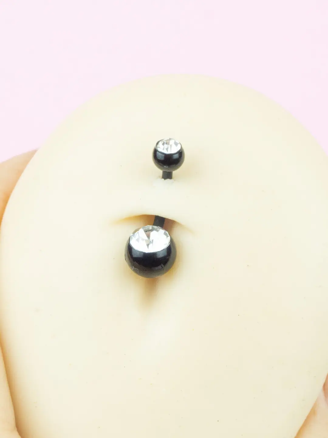 Schwangerschaftspiercing Bauchnabel Piercing Stab Bioplastik - Foto 4