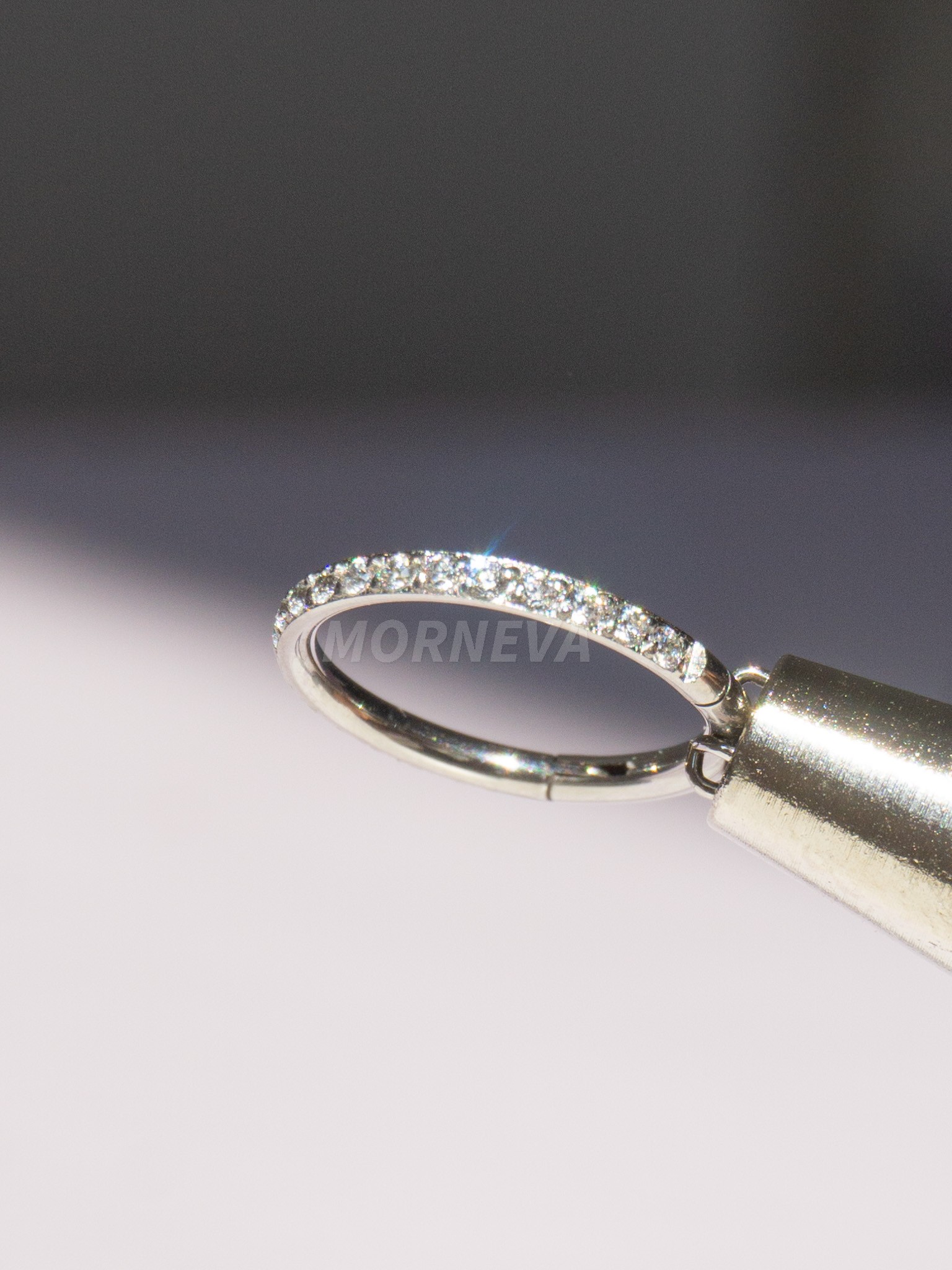 Cerrahi Çelik Taşlı Halka Helix Conch Piercingi