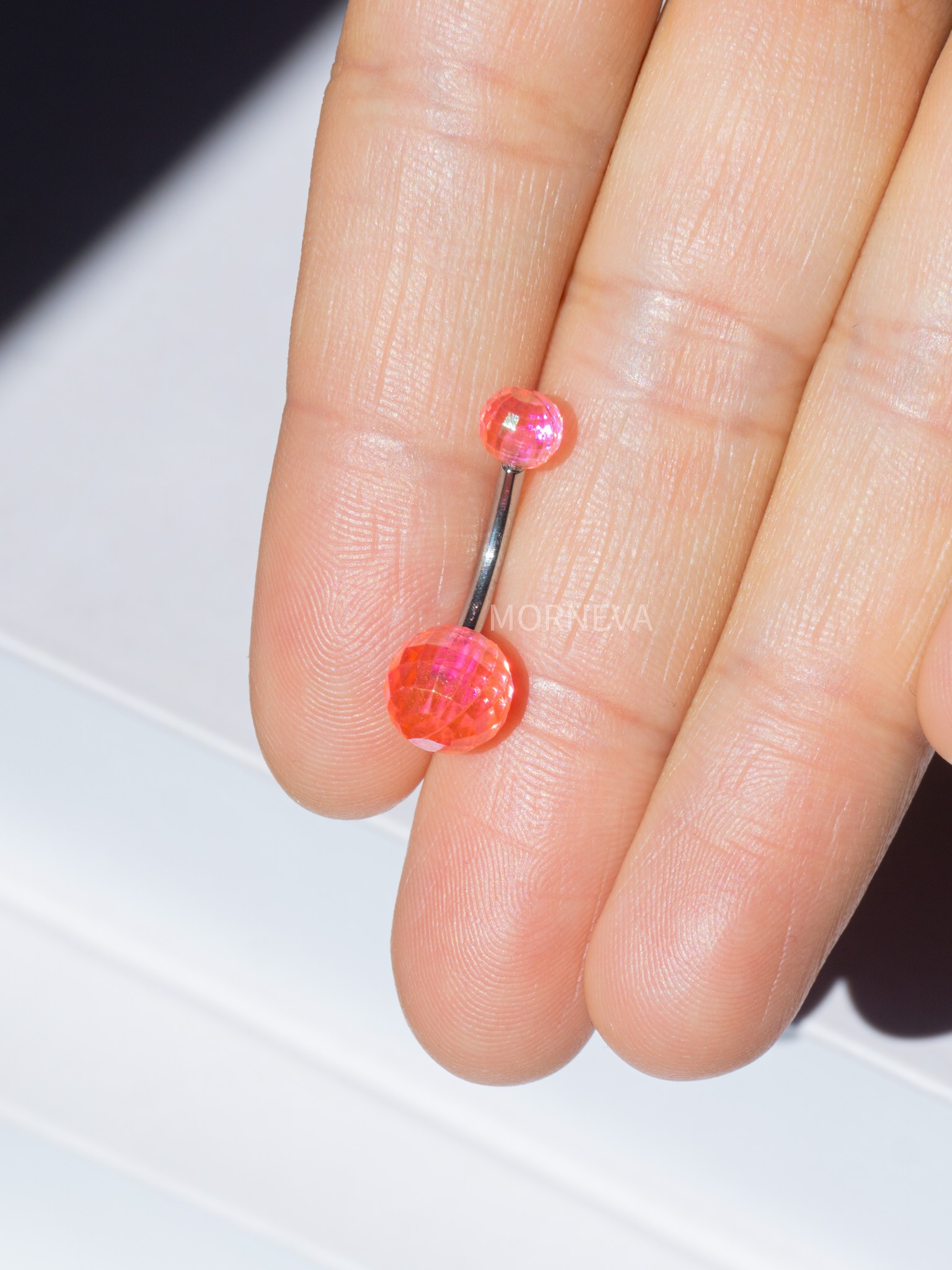 Disko Topu Göbek Belly Piercingi 