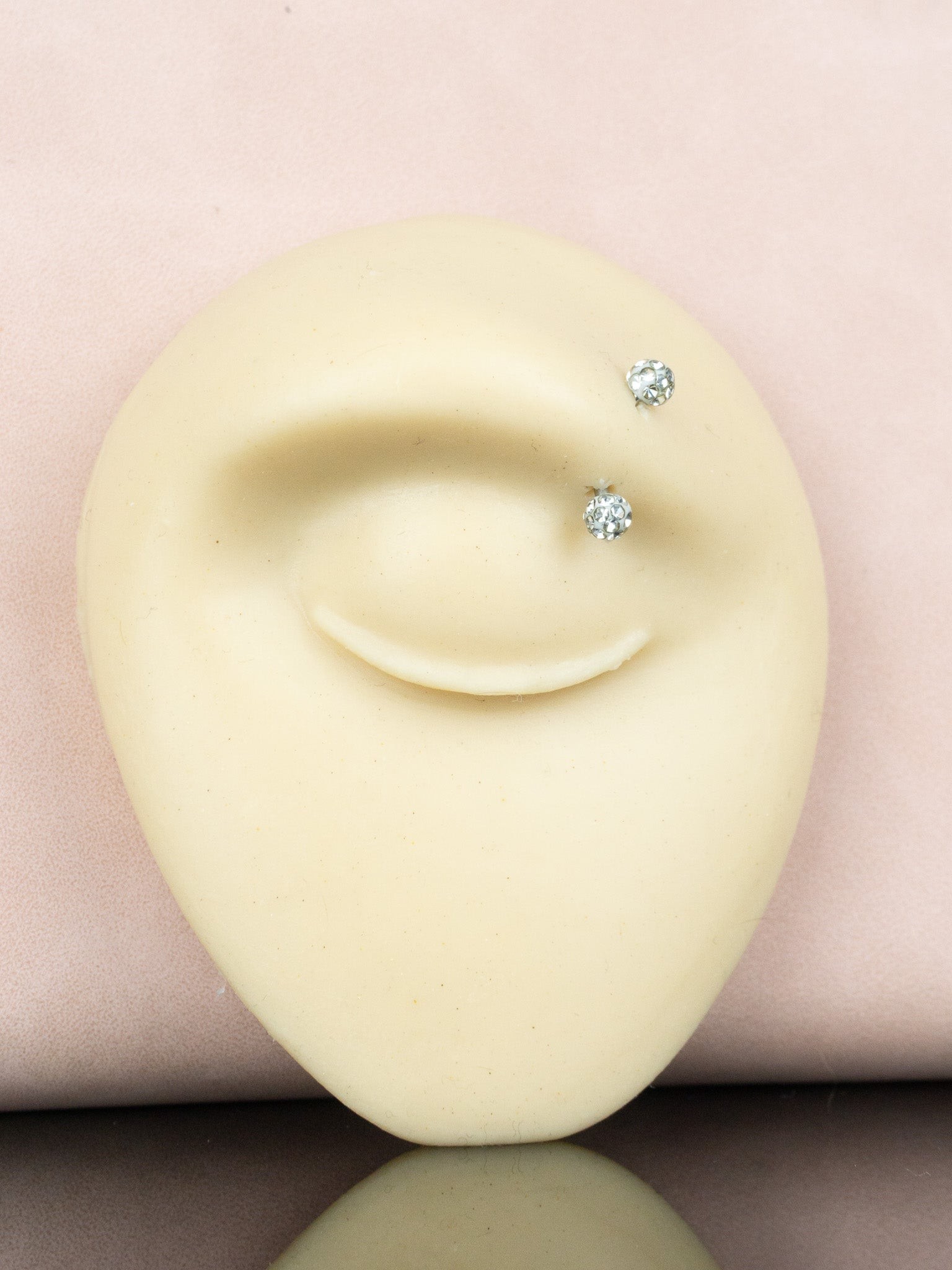 Çift Taraflı Mumlu Şambala Çelik Banana Piercing