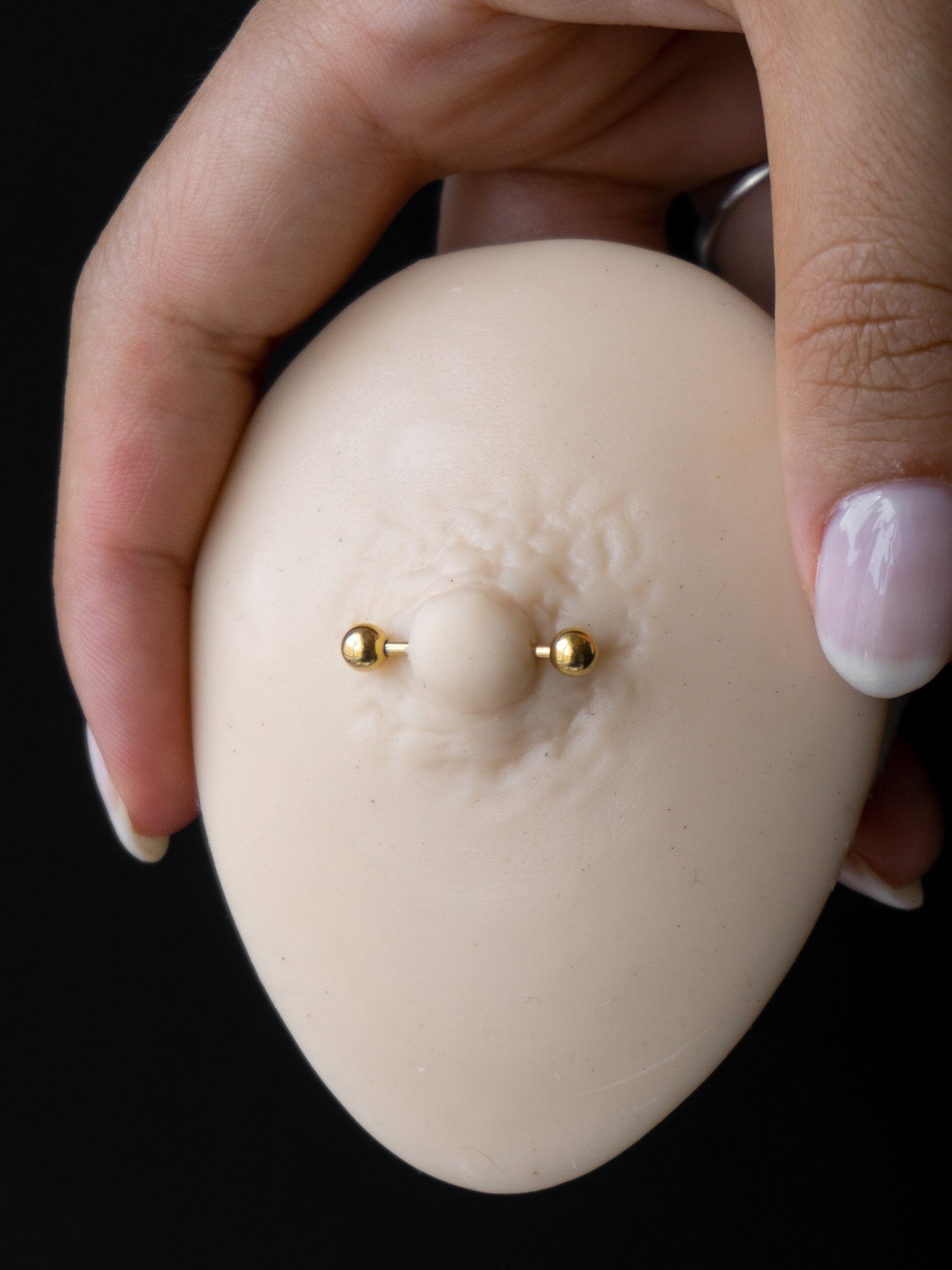 14mm Tüm Renkler Basic Nipple Piercing