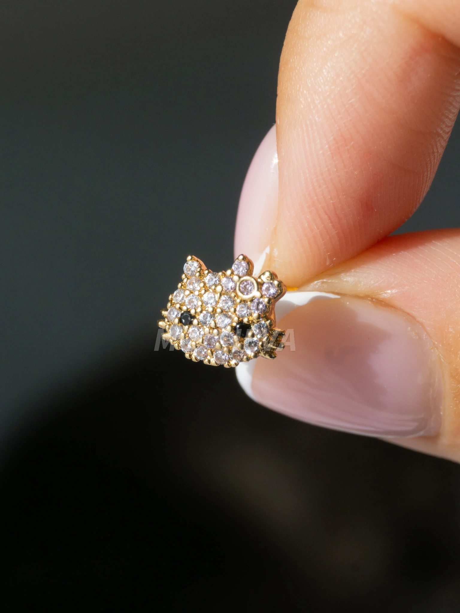 Hello Kitty Kıkırdak Kulak Helix Conch Tragus Piercingi (1 Adet) - Altın