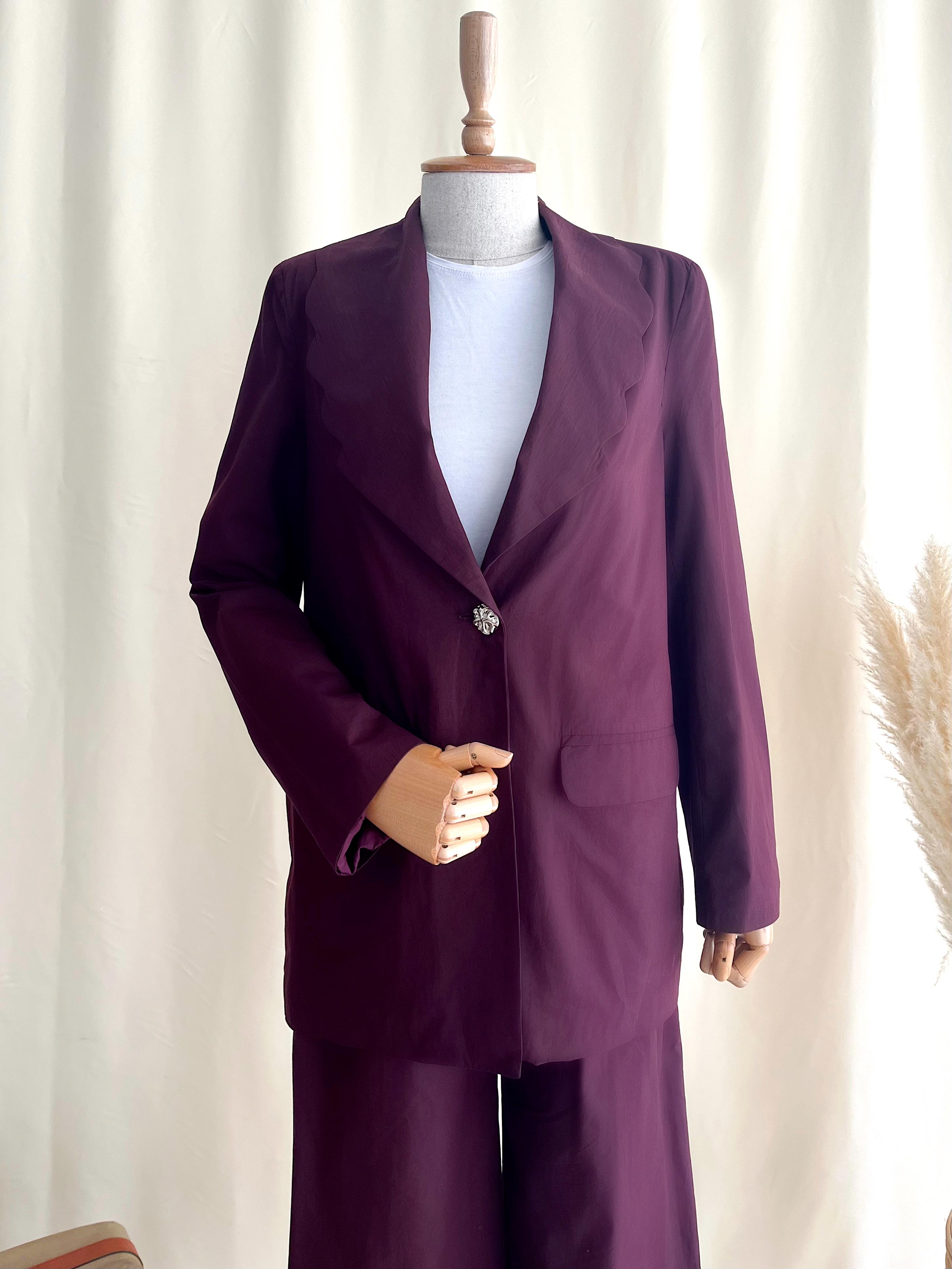 DURU KRUVAZE YAKA TAKIM  - BORDO