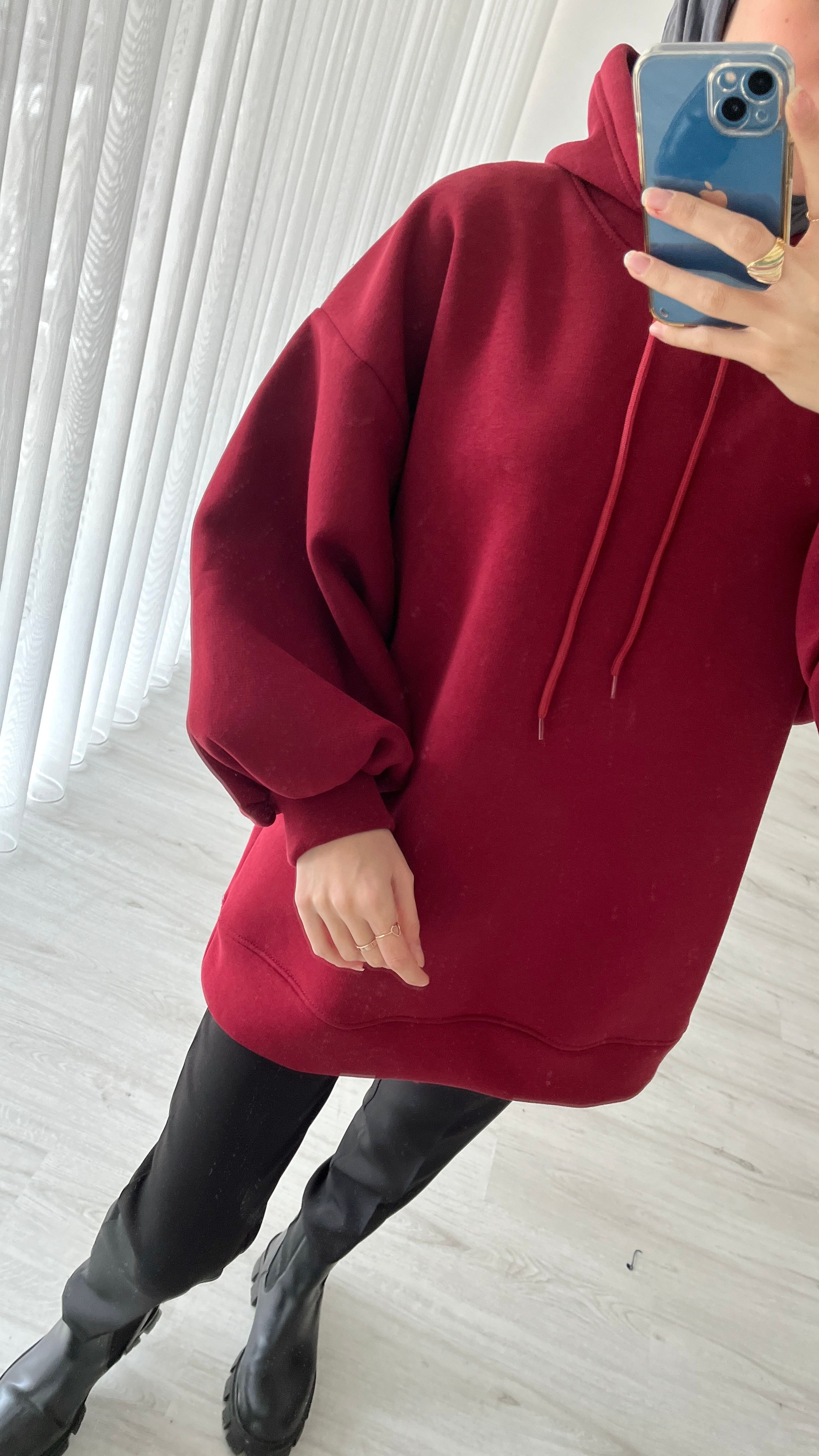 BALON KOL ÜÇ İPLİK SWEATSHIRT