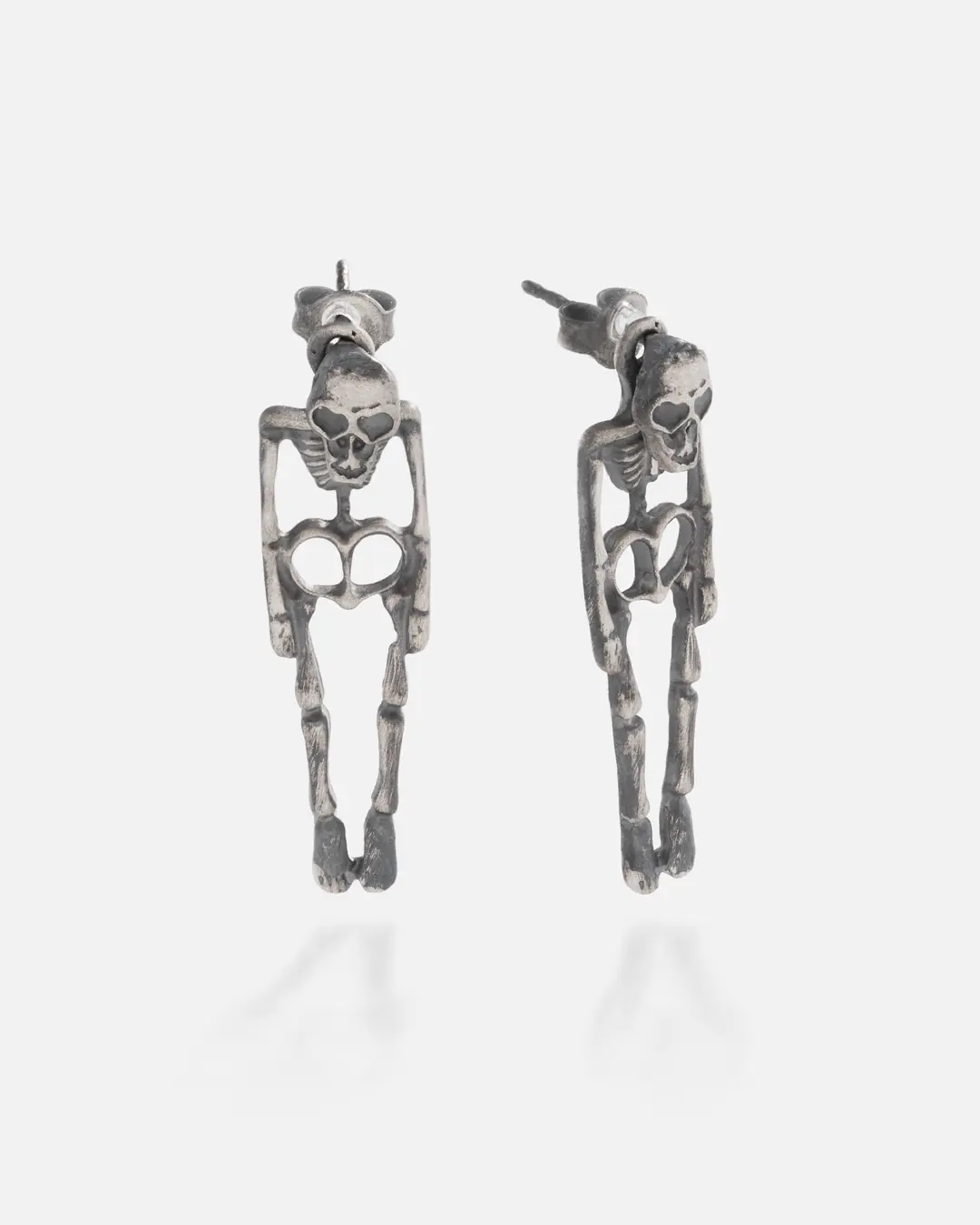 Silver İskelet Earrings