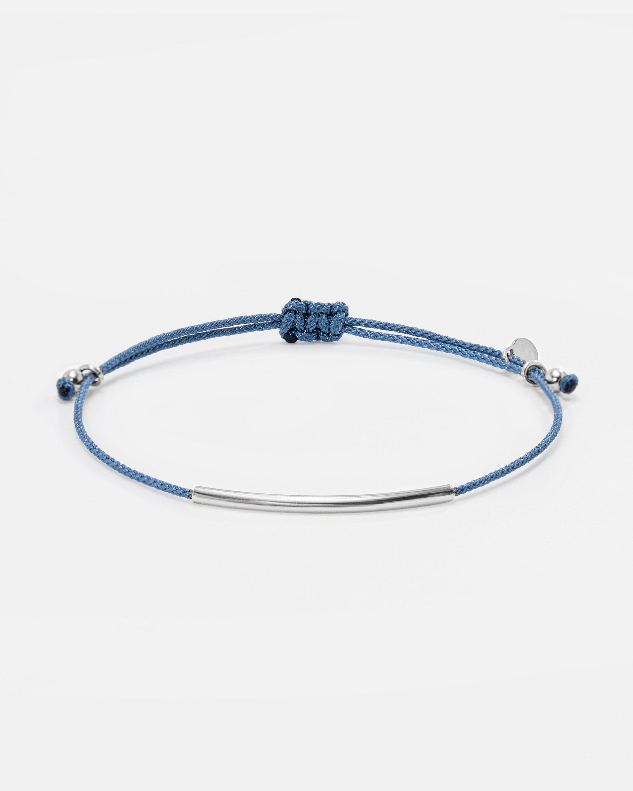 Bracelet d'argent terni - Açık Mavi