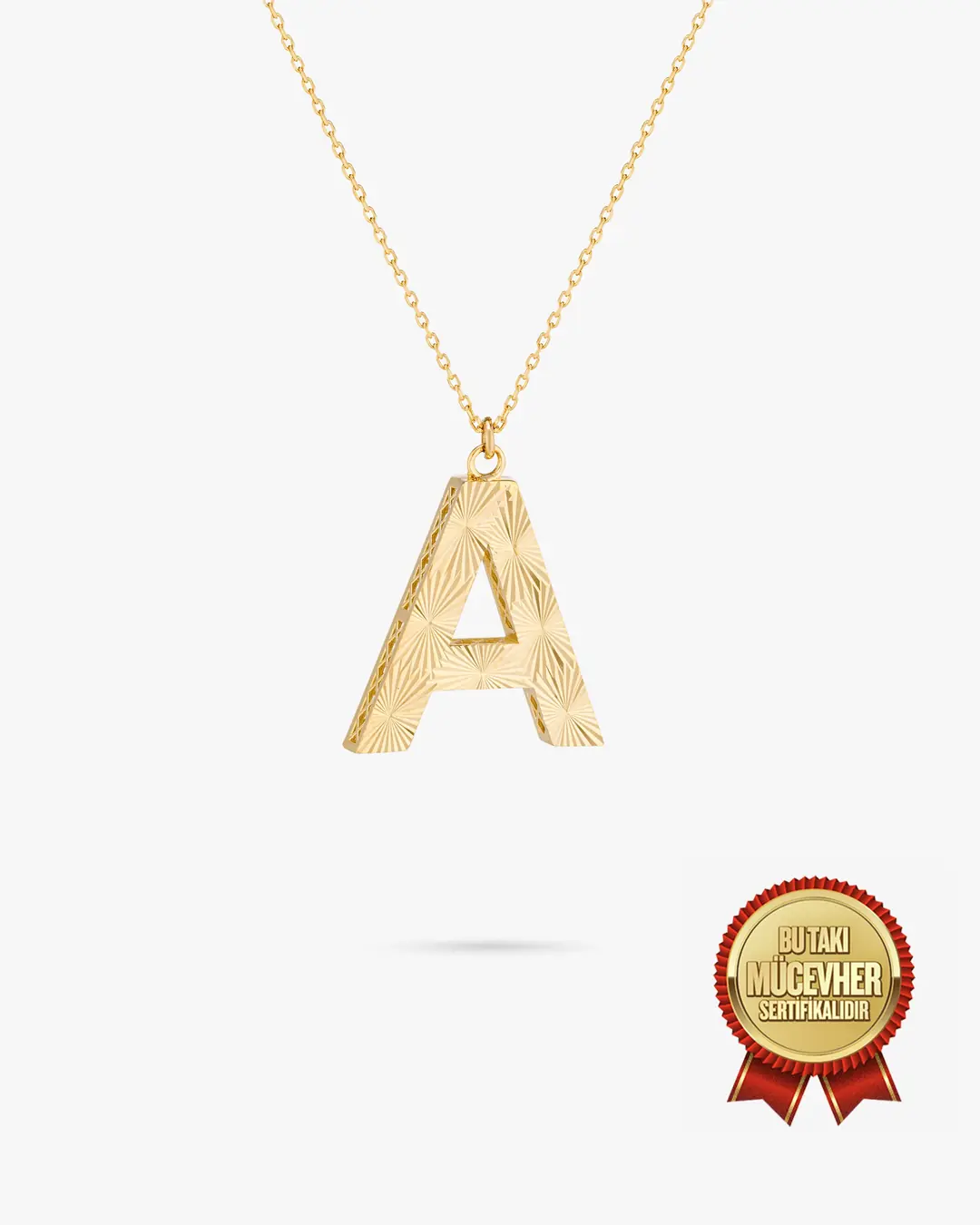14 K Gold Initial Pen Necklace
