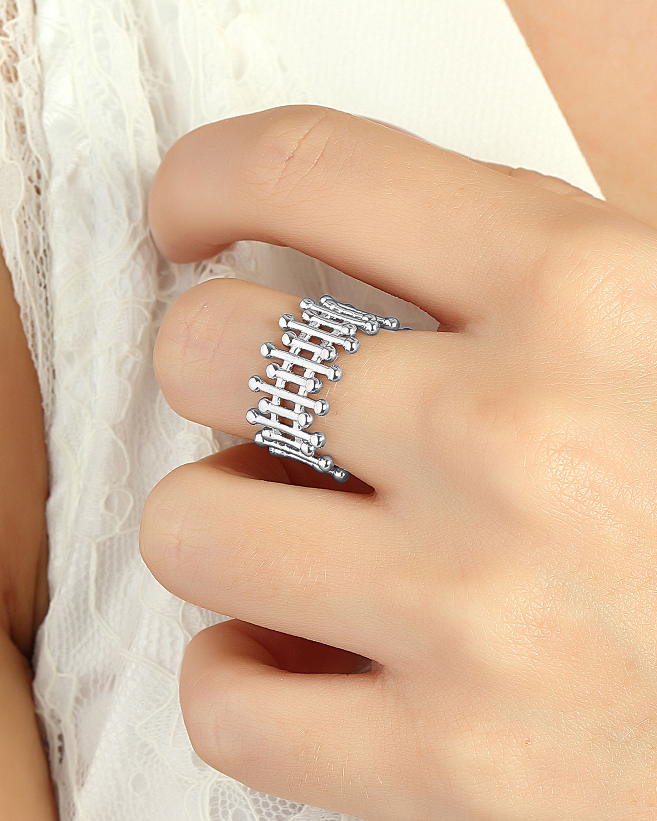 Silver Fence Ring