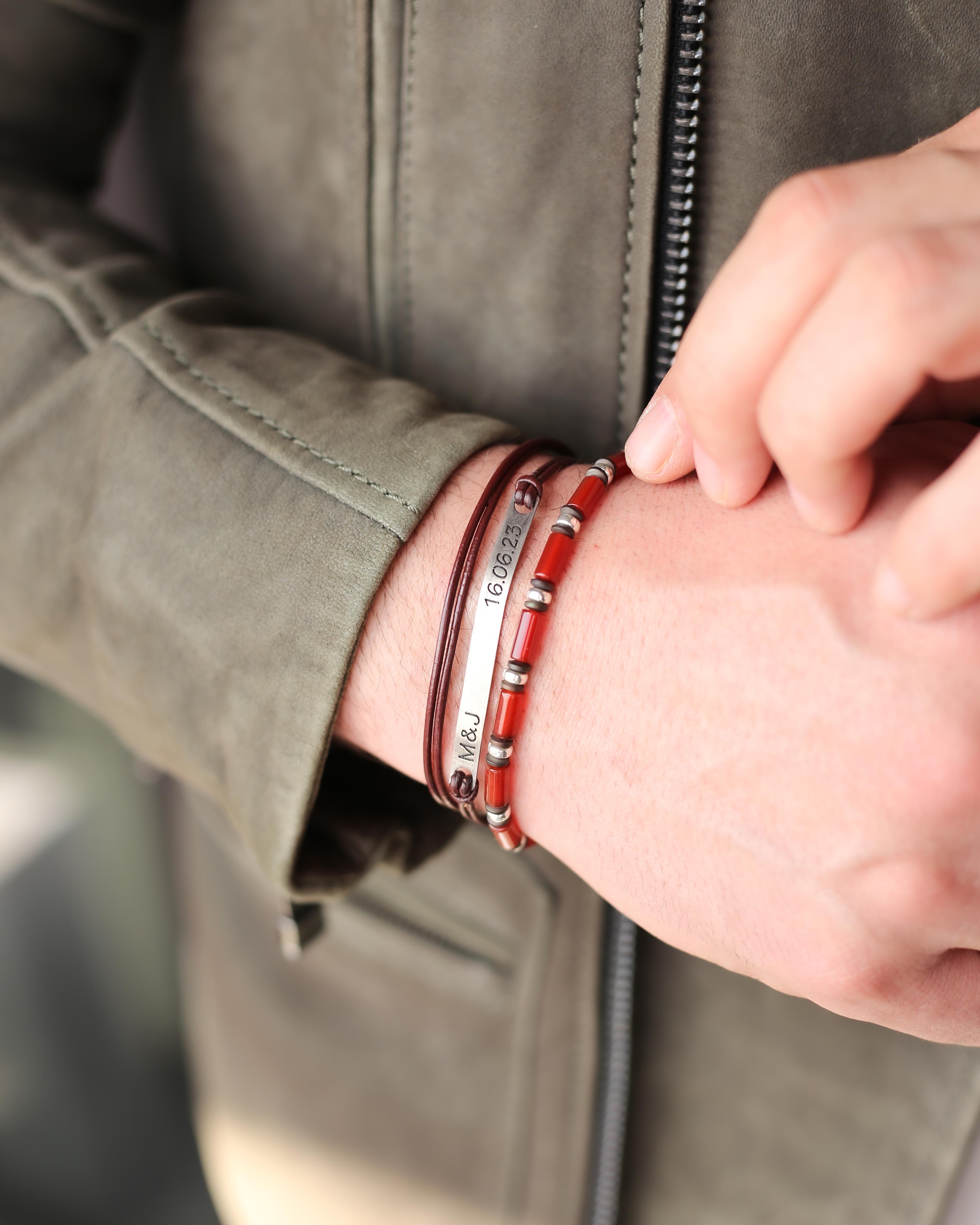 Bracelet en argent personnalisé